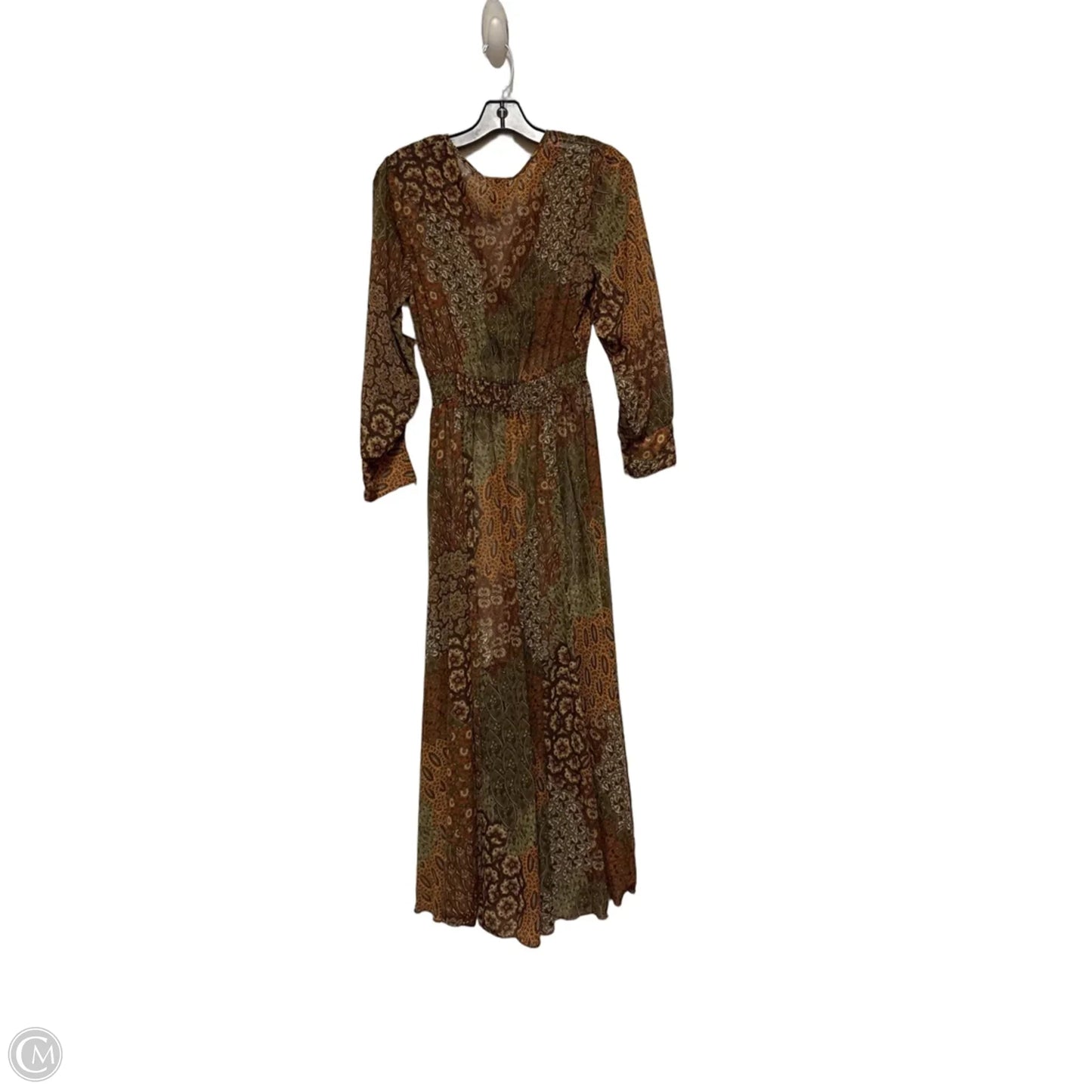 Dress Casual Midi By Kate And Lily In Brown & Green, Size: Sp