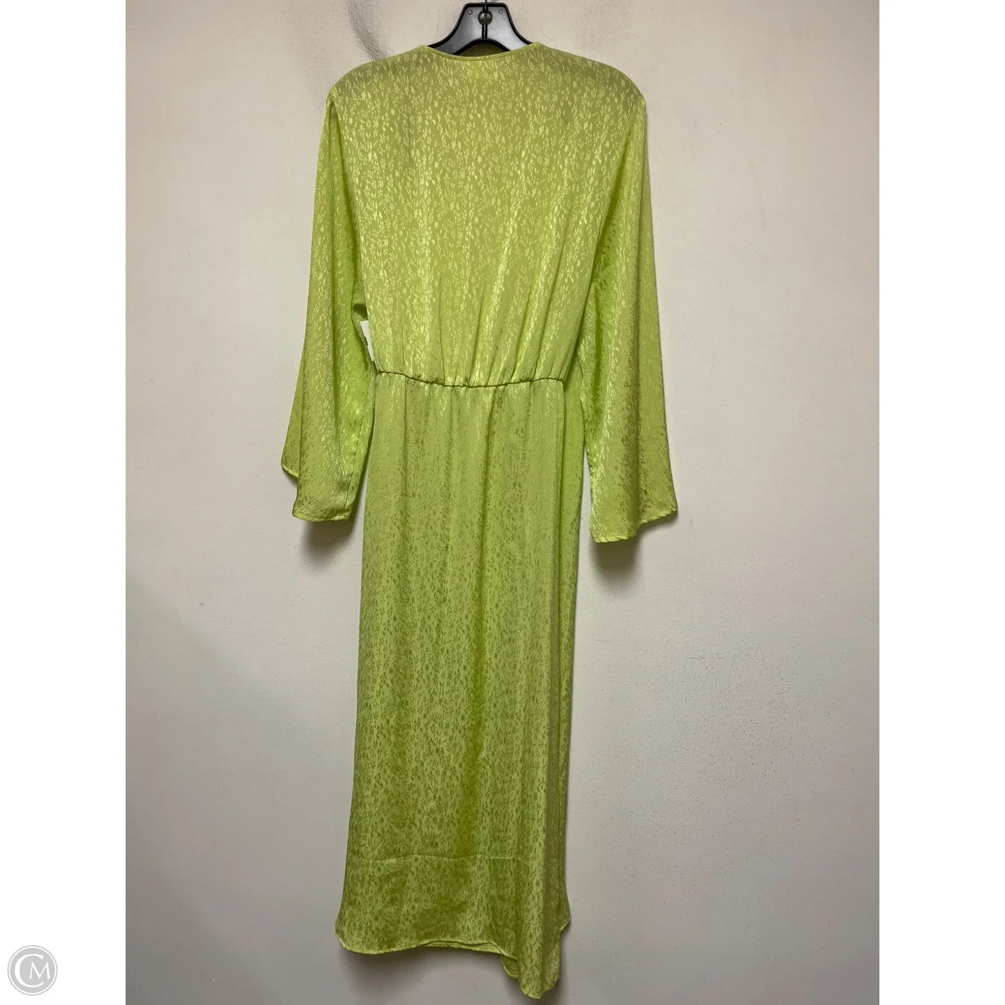 Dress Casual Midi By H&m In Green, Size: S