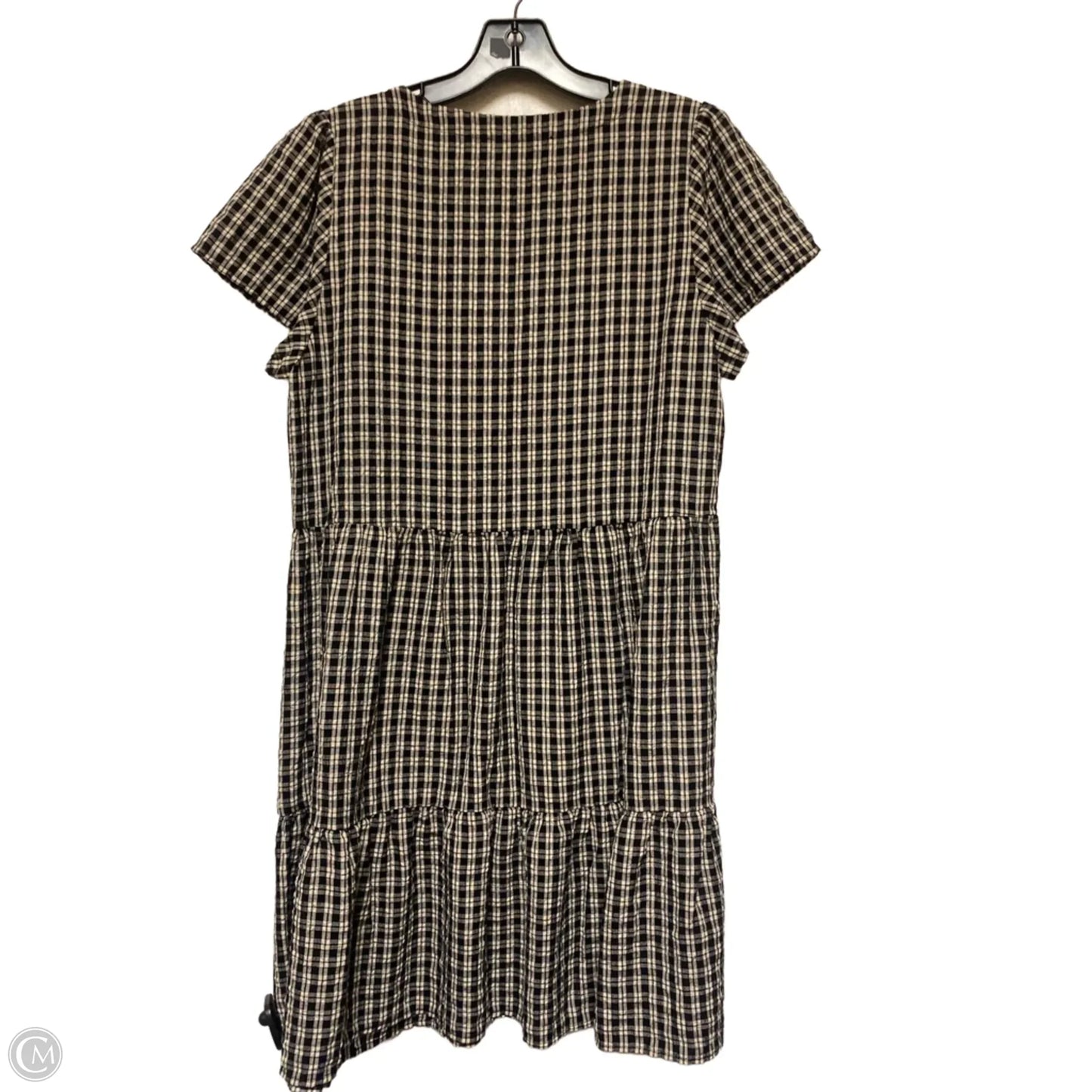 Dress Casual Short By Loft In Plaid Pattern, Size: M