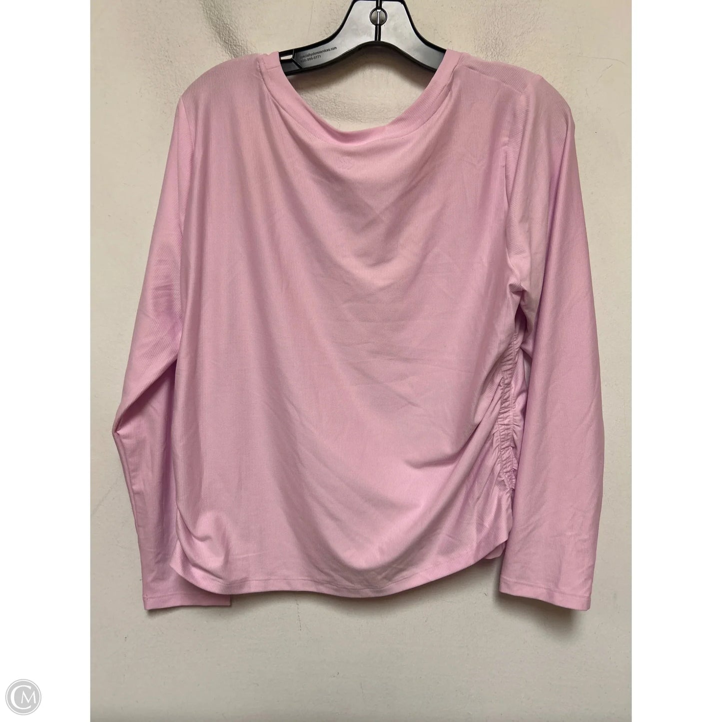 Athletic Top Long Sleeve Crewneck By All In Motion In Pink, Size: Xl