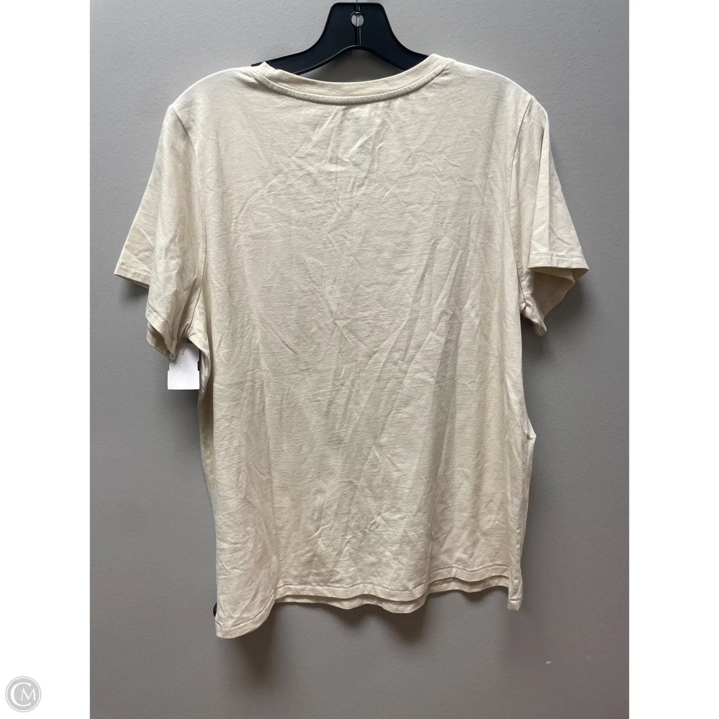 Top Short Sleeve Basic By Sonoma In Cream, Size: Xl