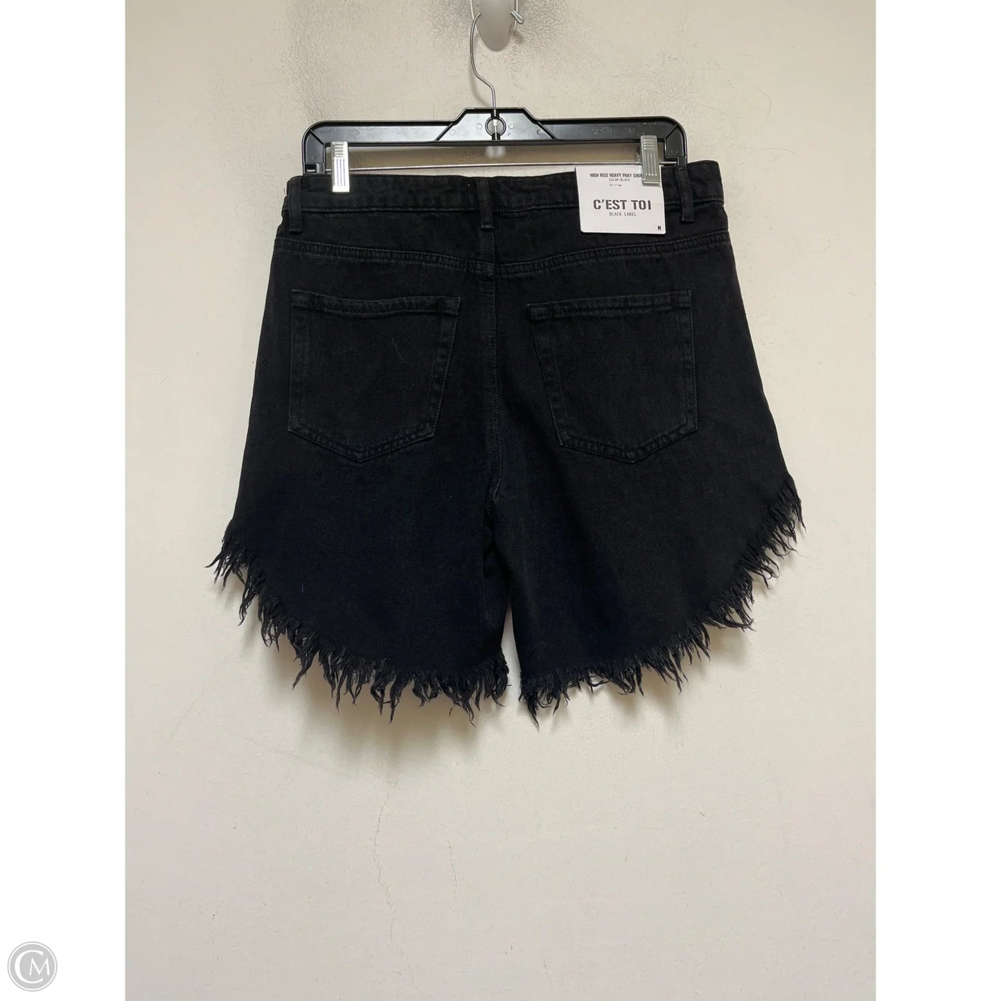 Shorts By Black Label In Black Denim, Size: 8