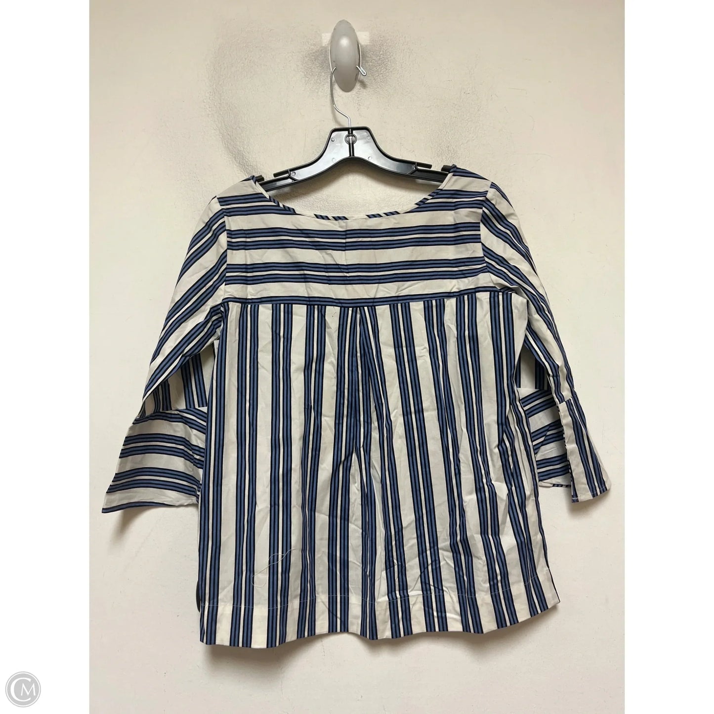 Top Short Sleeve By Ann Taylor In Striped Pattern, Size: Xsp