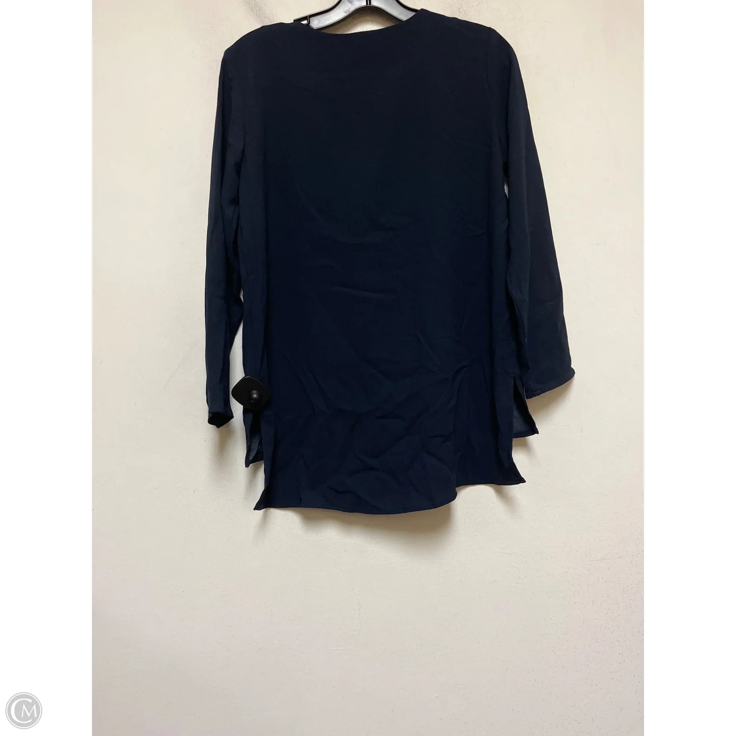 Top Long Sleeve By Ann Taylor In Navy, Size: Xs