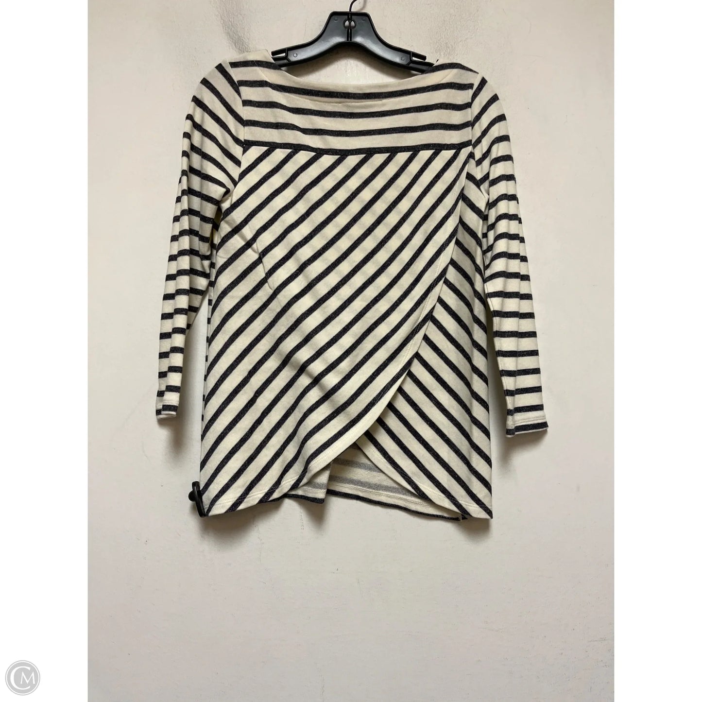 Top Long Sleeve By Loft In Striped Pattern, Size: Xxs