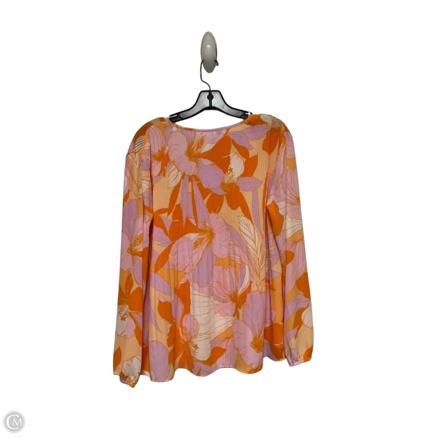 Top Long Sleeve By Dr2 In Orange & Purple, Size: S