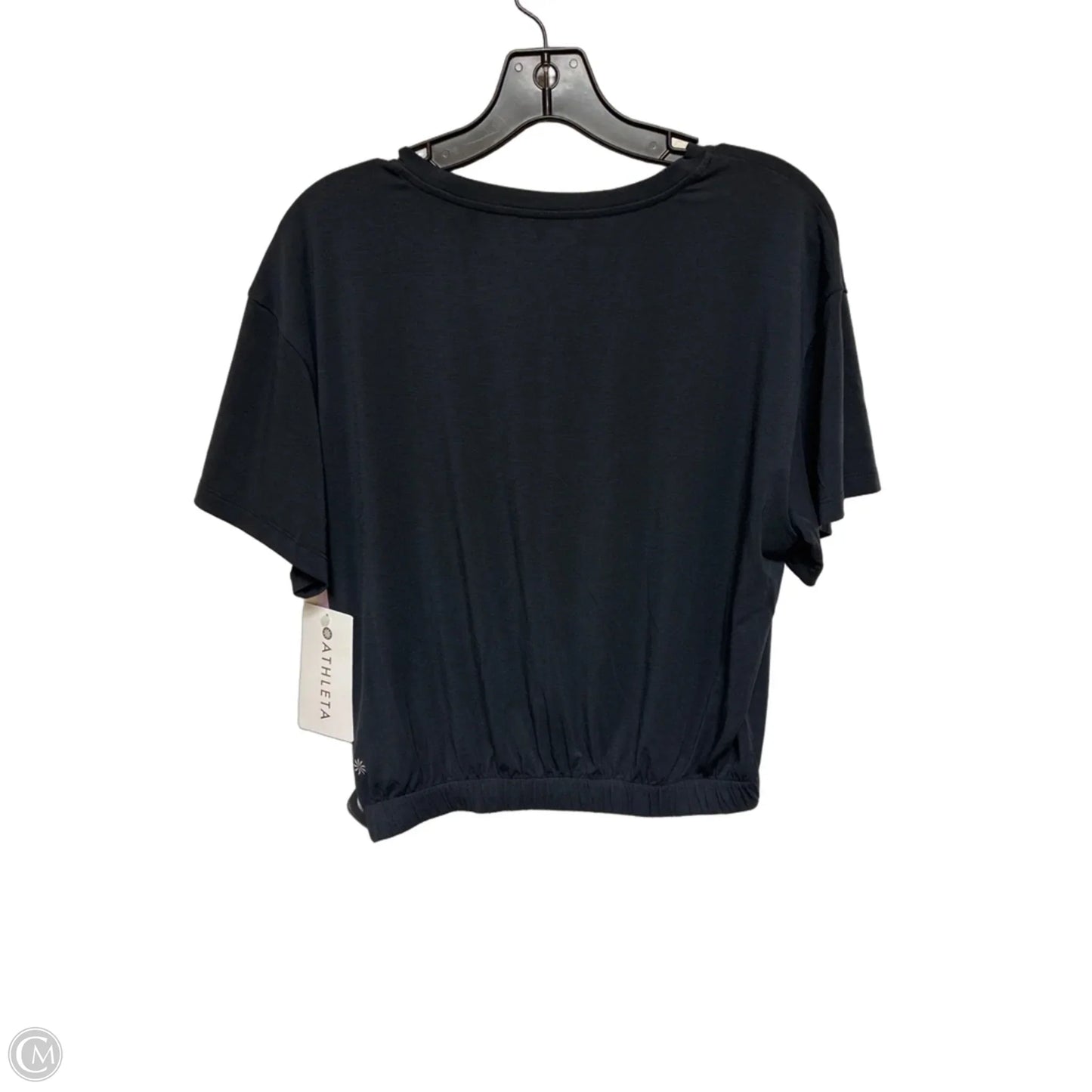 Athletic Top Short Sleeve By Athleta In Grey, Size: M