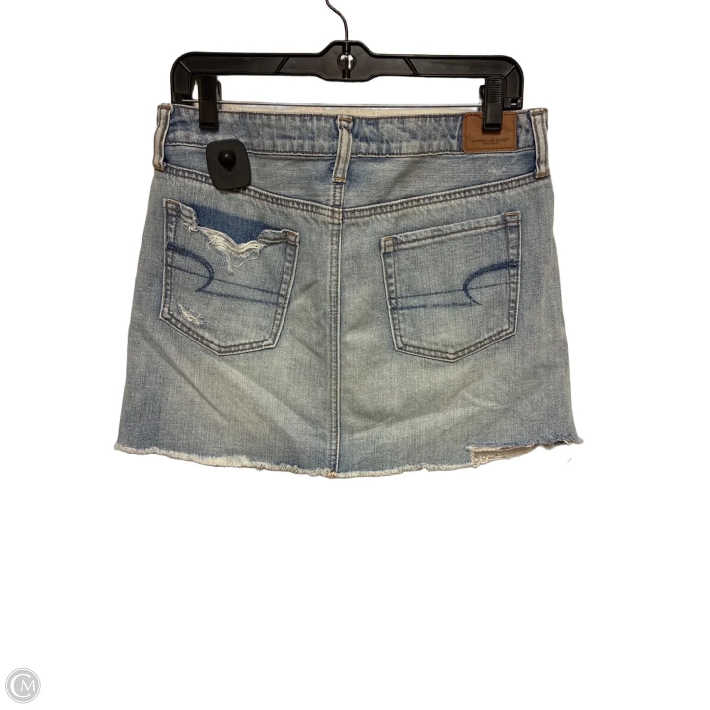 Skirt Mini & Short By American Eagle In Blue Denim, Size: 8