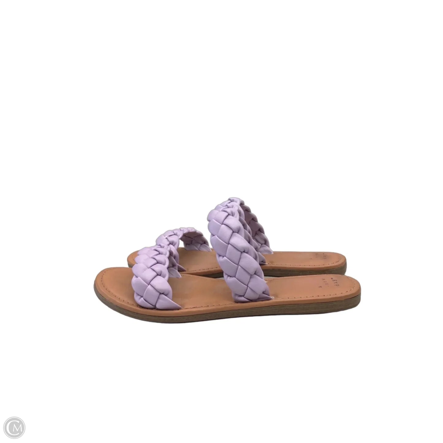 Sandals Flats By A New Day In Purple & Tan, Size: 7