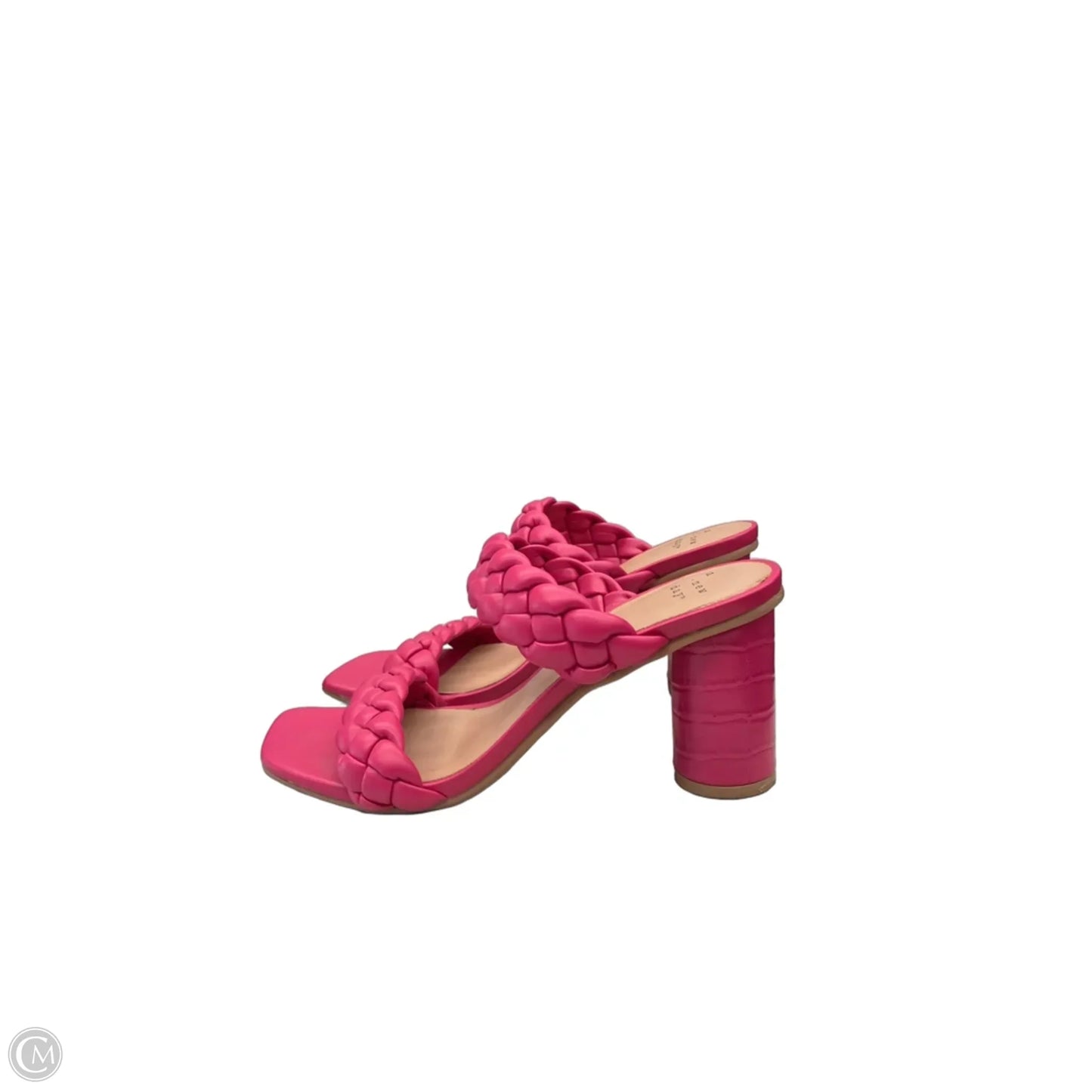 Sandals Heels Block By A New Day In Pink, Size: 6.5