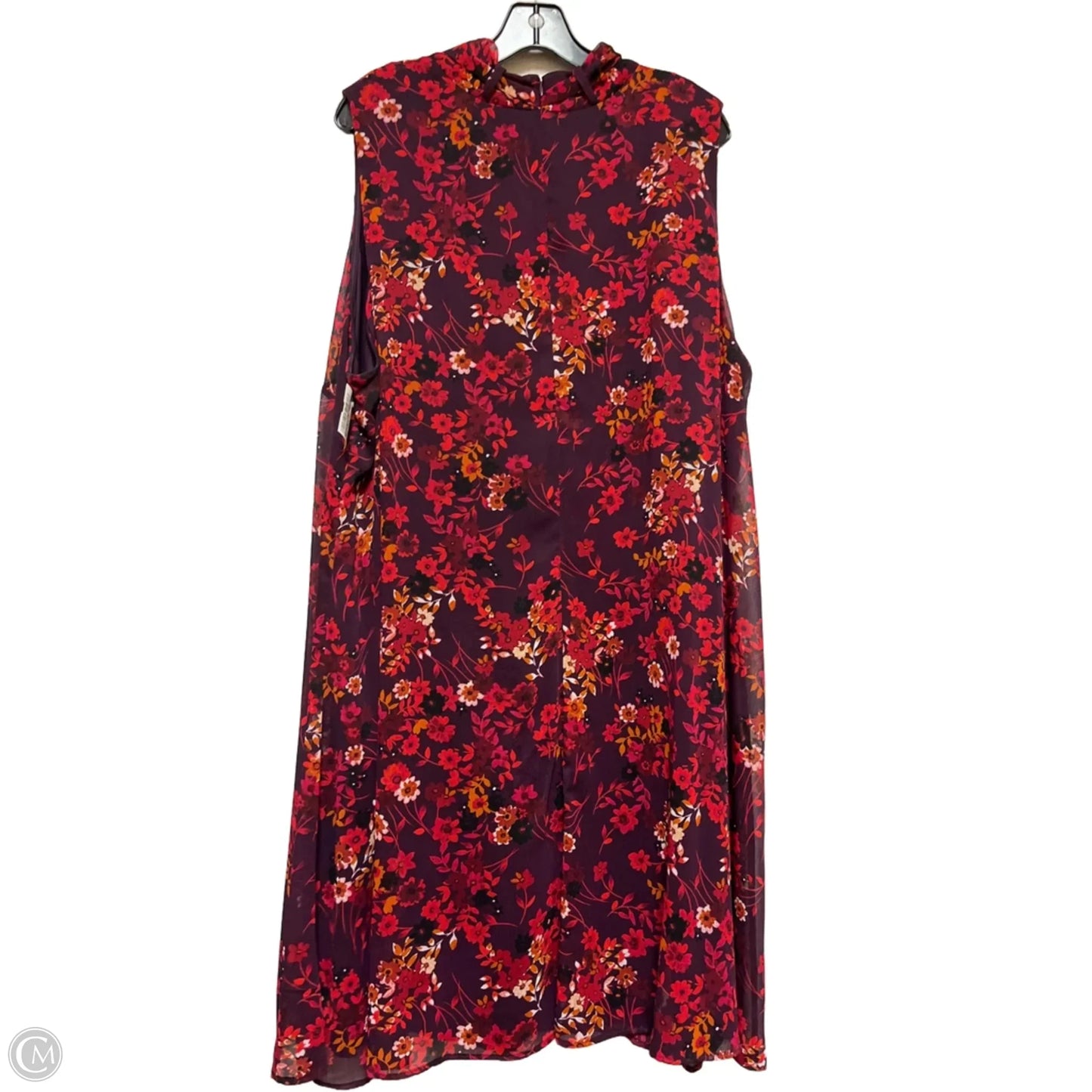 Dress Casual Midi By Calvin Klein In Floral Print, Size: 3x