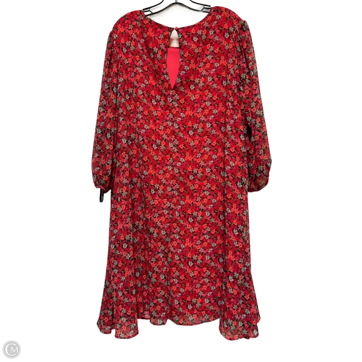 Dress Casual Short By Calvin Klein In Floral Print, Size: 3x