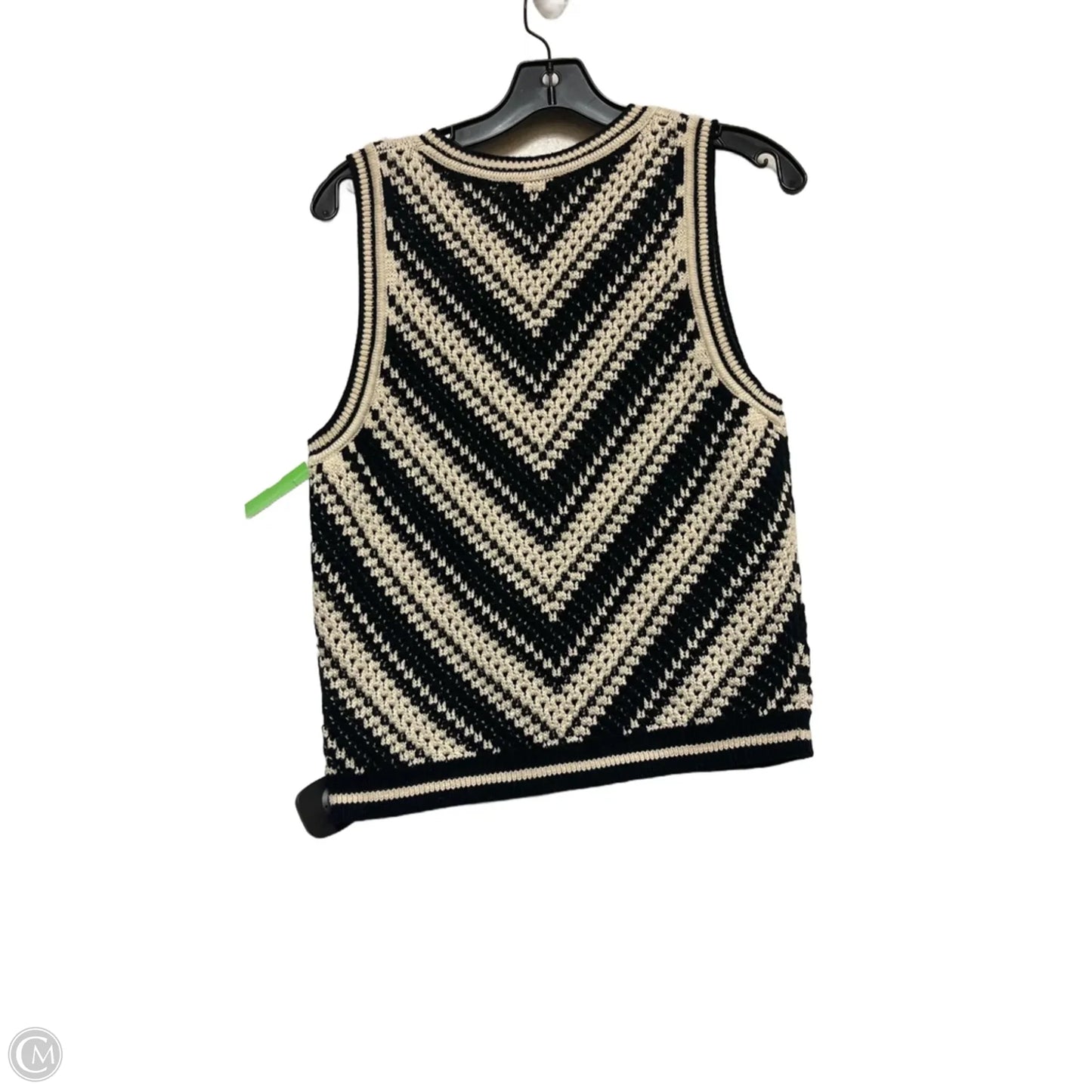 Top Sleeveless By Gap In Black & Brown, Size: M