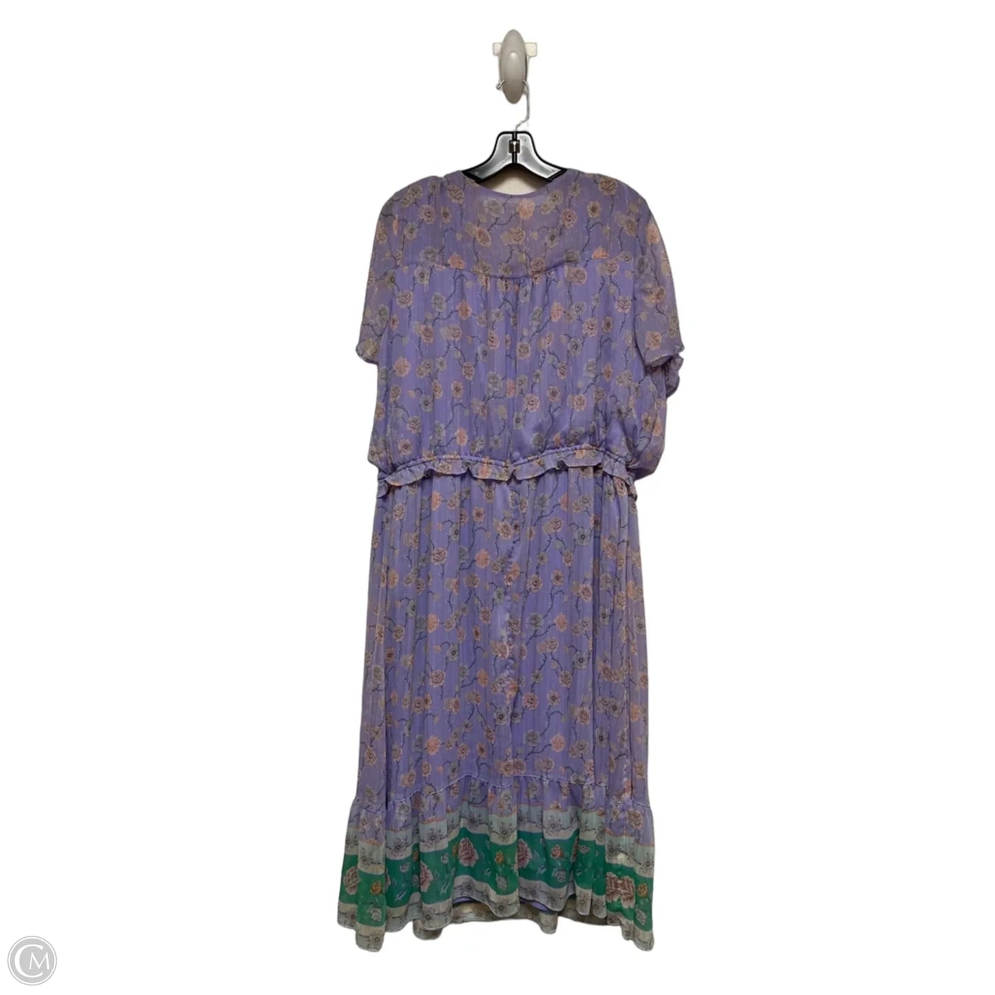 Dress Casual Midi By Lc Lauren Conrad In Purple, Size: 2x