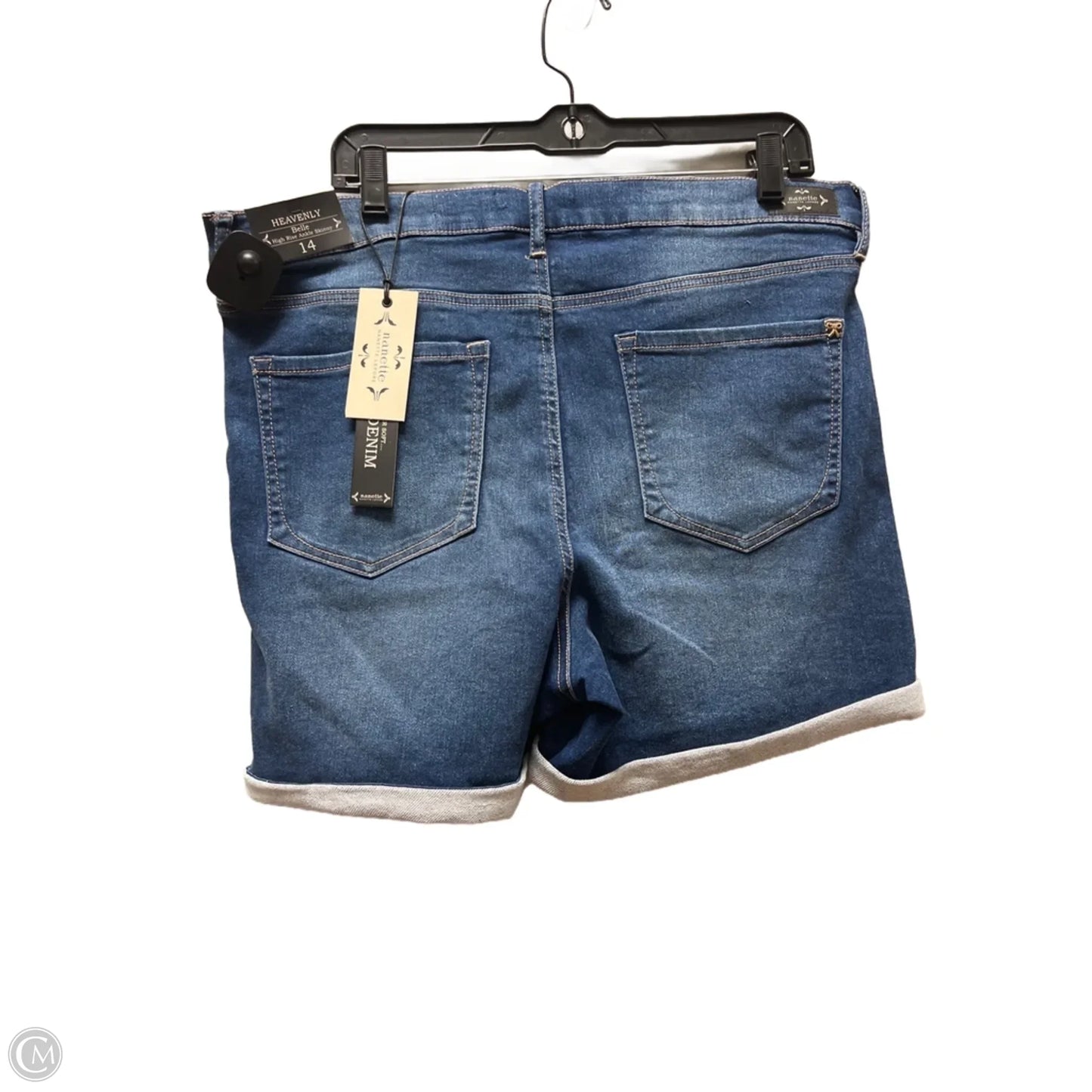 Shorts By Nanette Lepore In Blue Denim, Size: 14