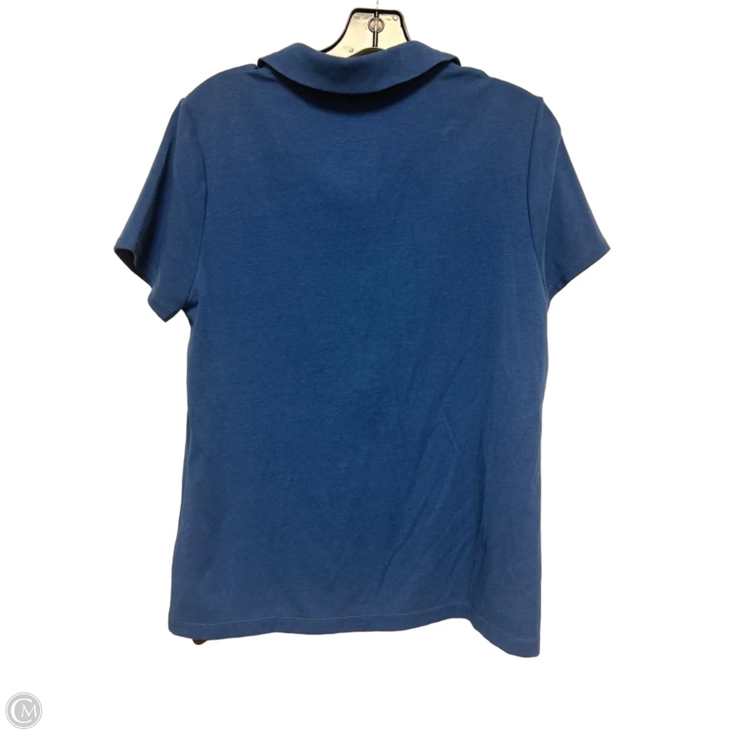Top Short Sleeve Designer By Lilly Pulitzer In Blue, Size: Xl