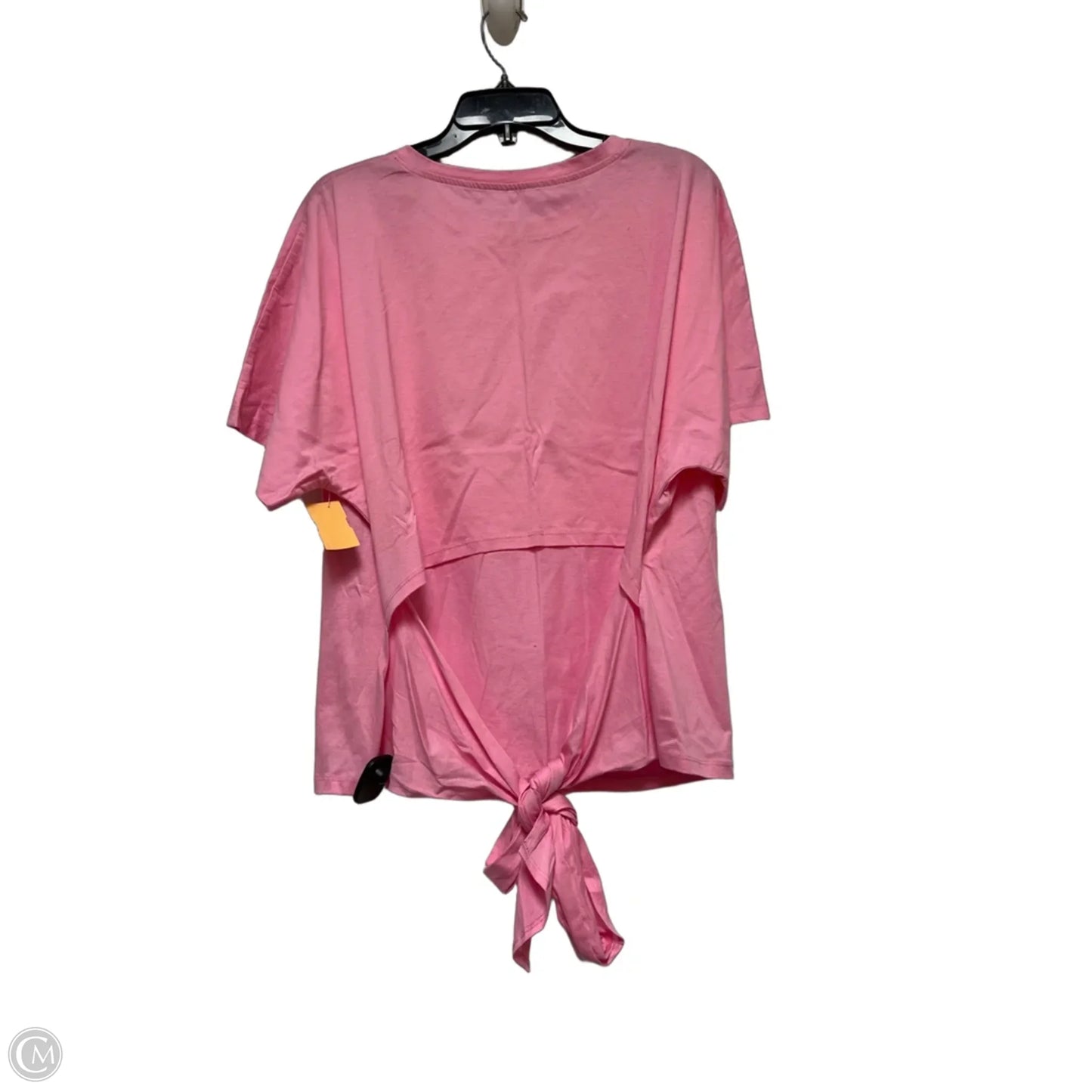 Top Short Sleeve Basic By A New Day In Pink, Size: Xxl