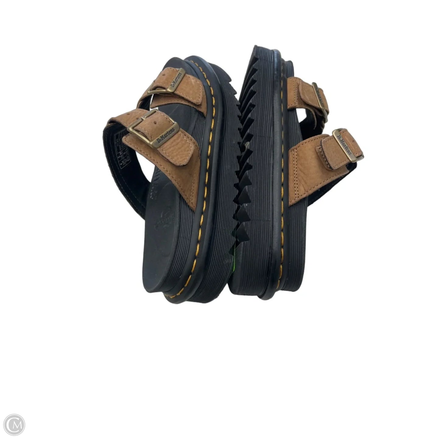 Sandals Flats By Dr Martens In Black & Brown, Size: 6