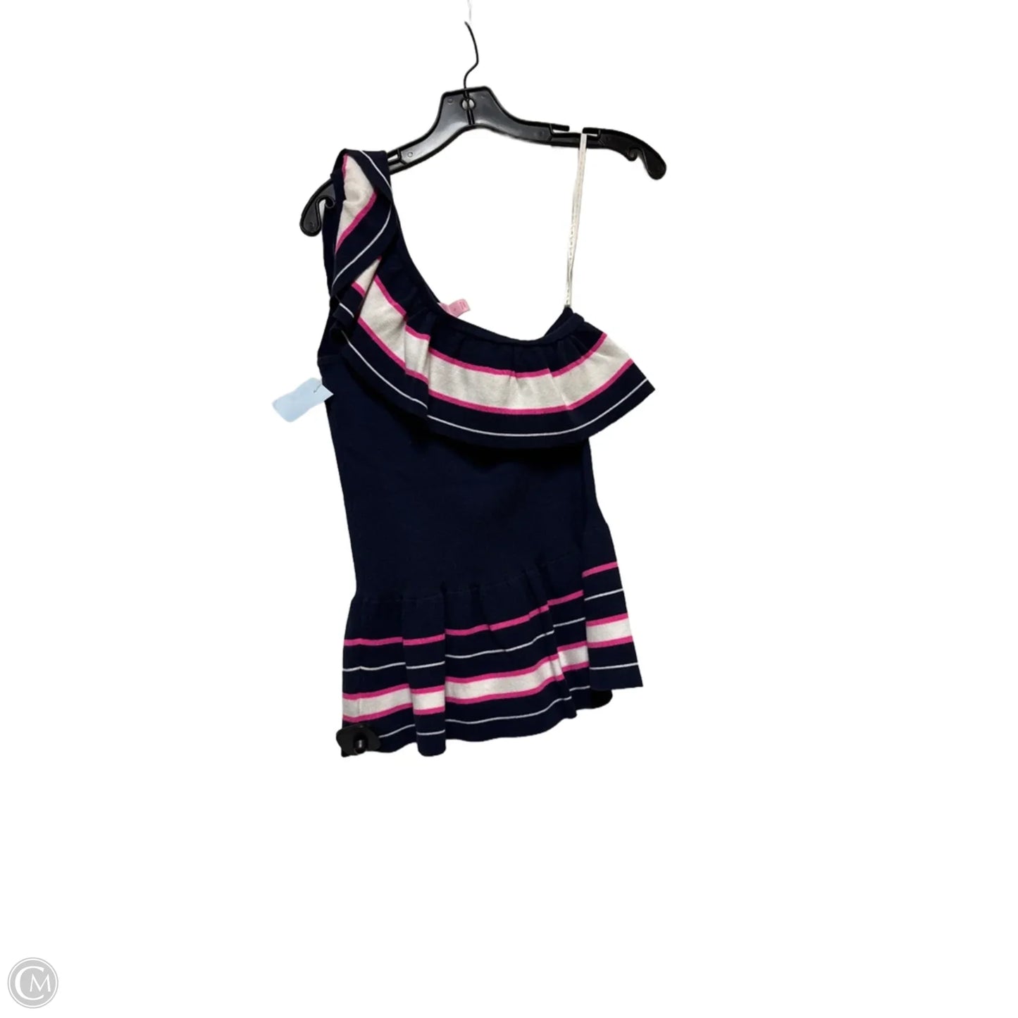 Top Sleeveless Designer By Lilly Pulitzer In Blue & White, Size: S