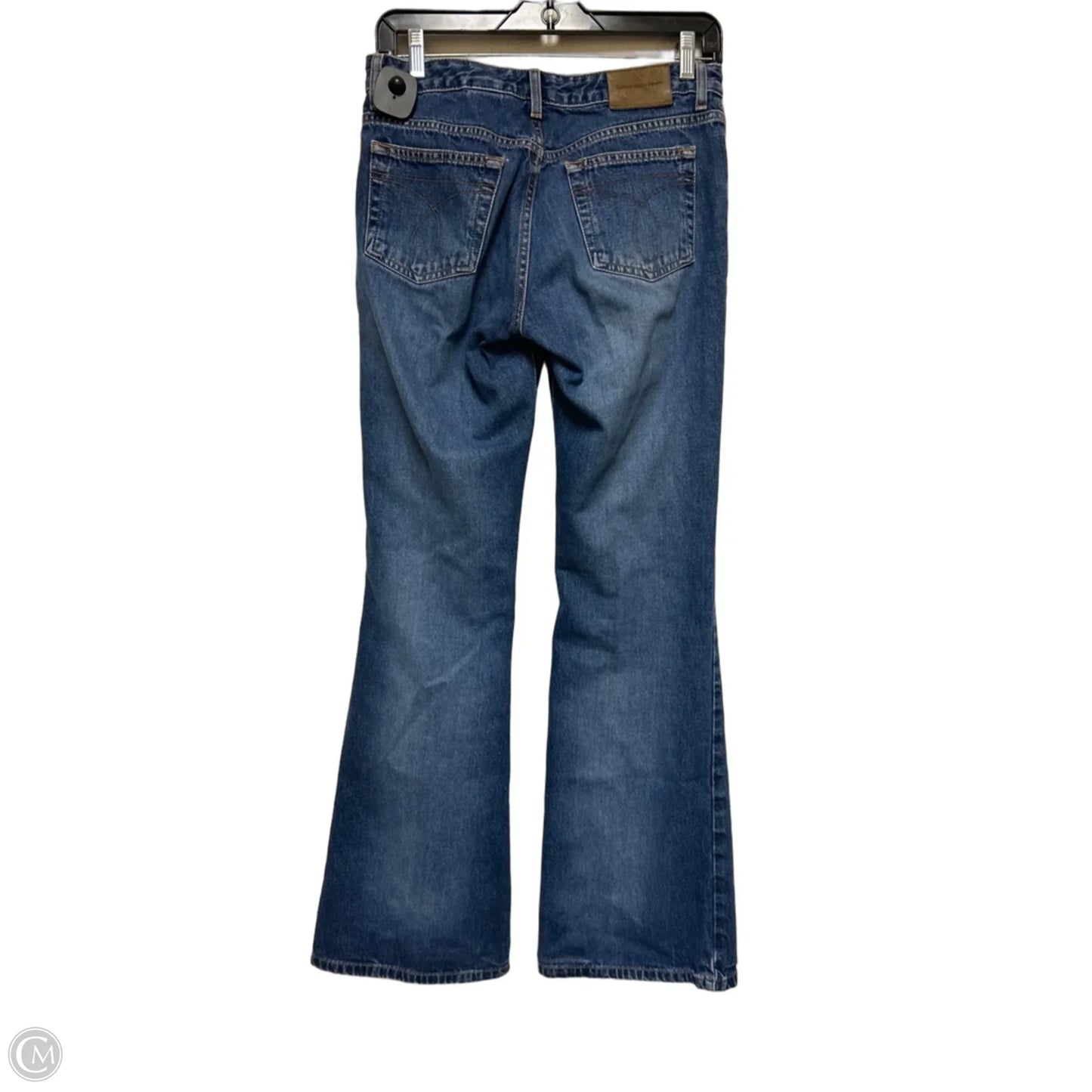 Jeans Flared By Calvin Klein In Blue Denim, Size: 4