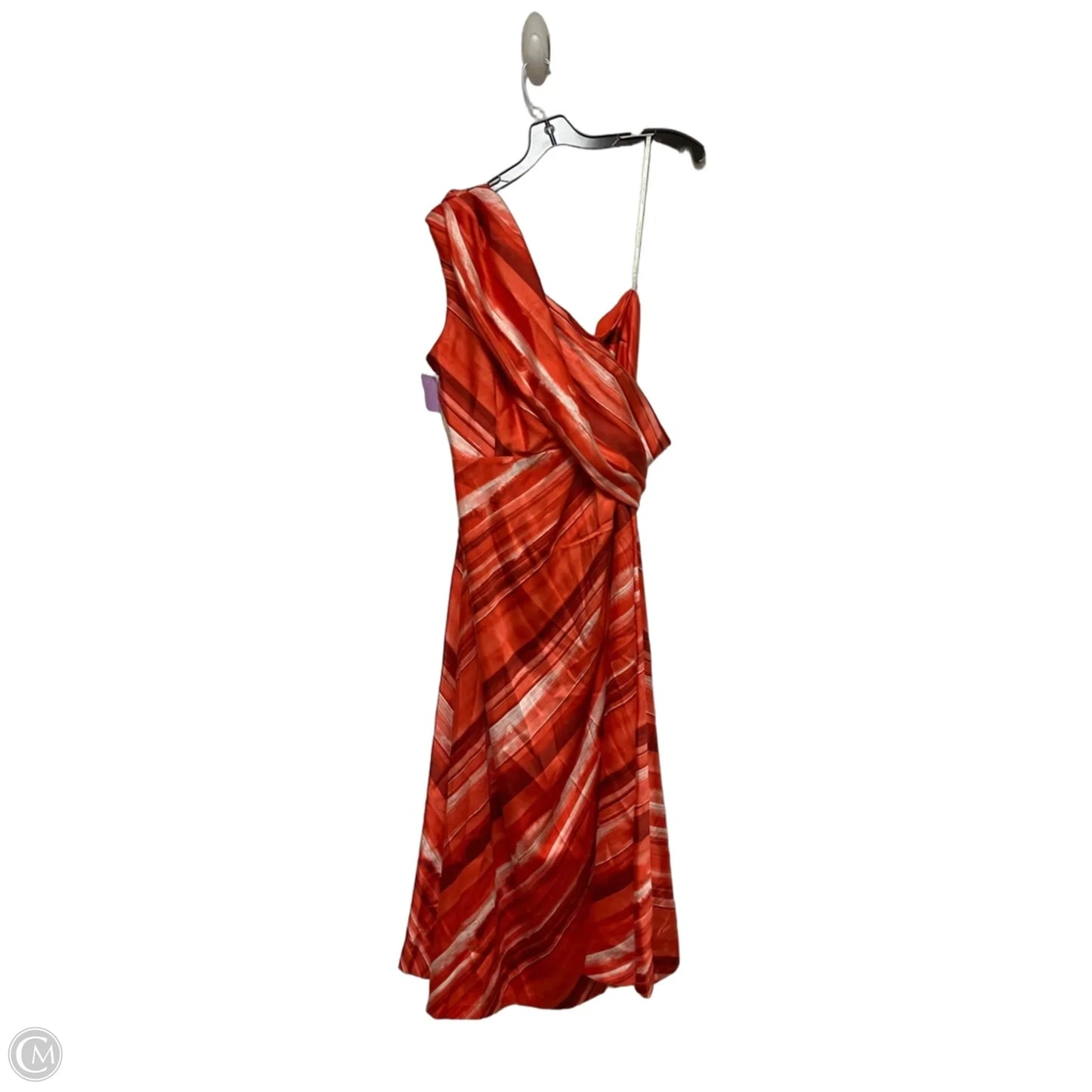 Dress Casual Midi By Donna Karan In Red, Size: Xl