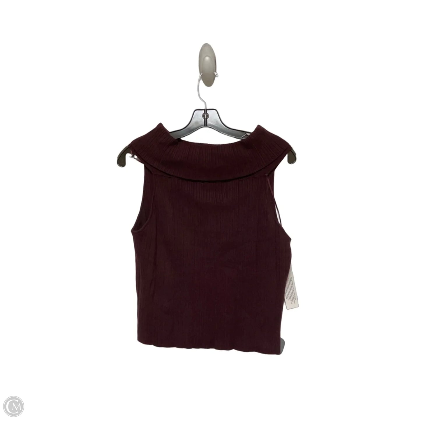 Top Sleeveless By And Now This In Maroon, Size: Xl