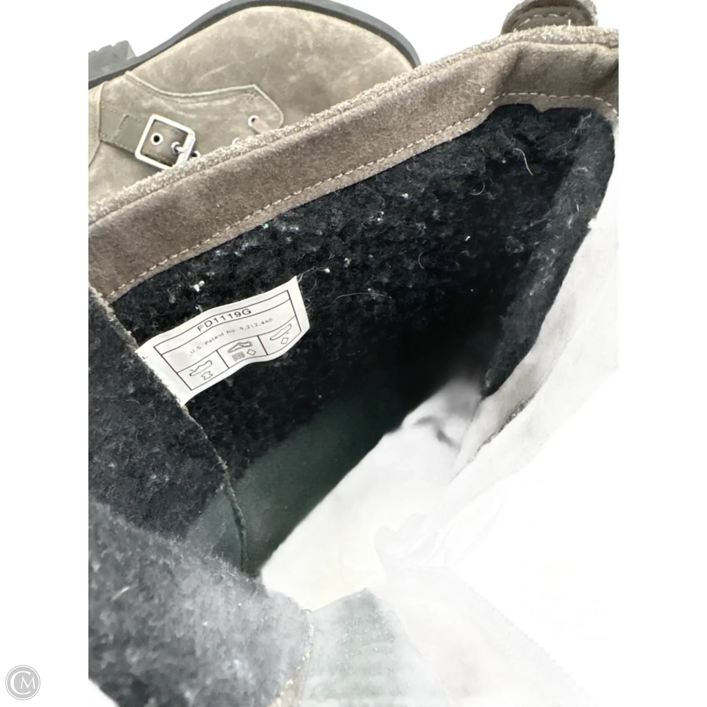 Boots Designer By Ugg In Grey, Size: 12