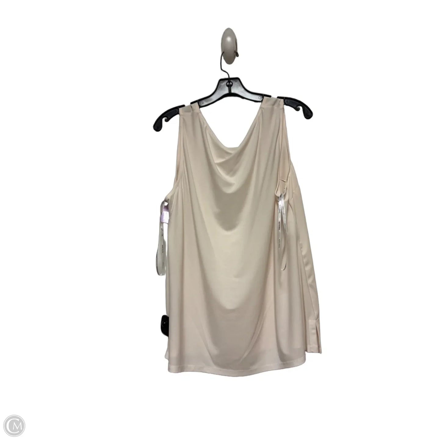Top Sleeveless Basic By Anne Klein In Cream, Size: Xl