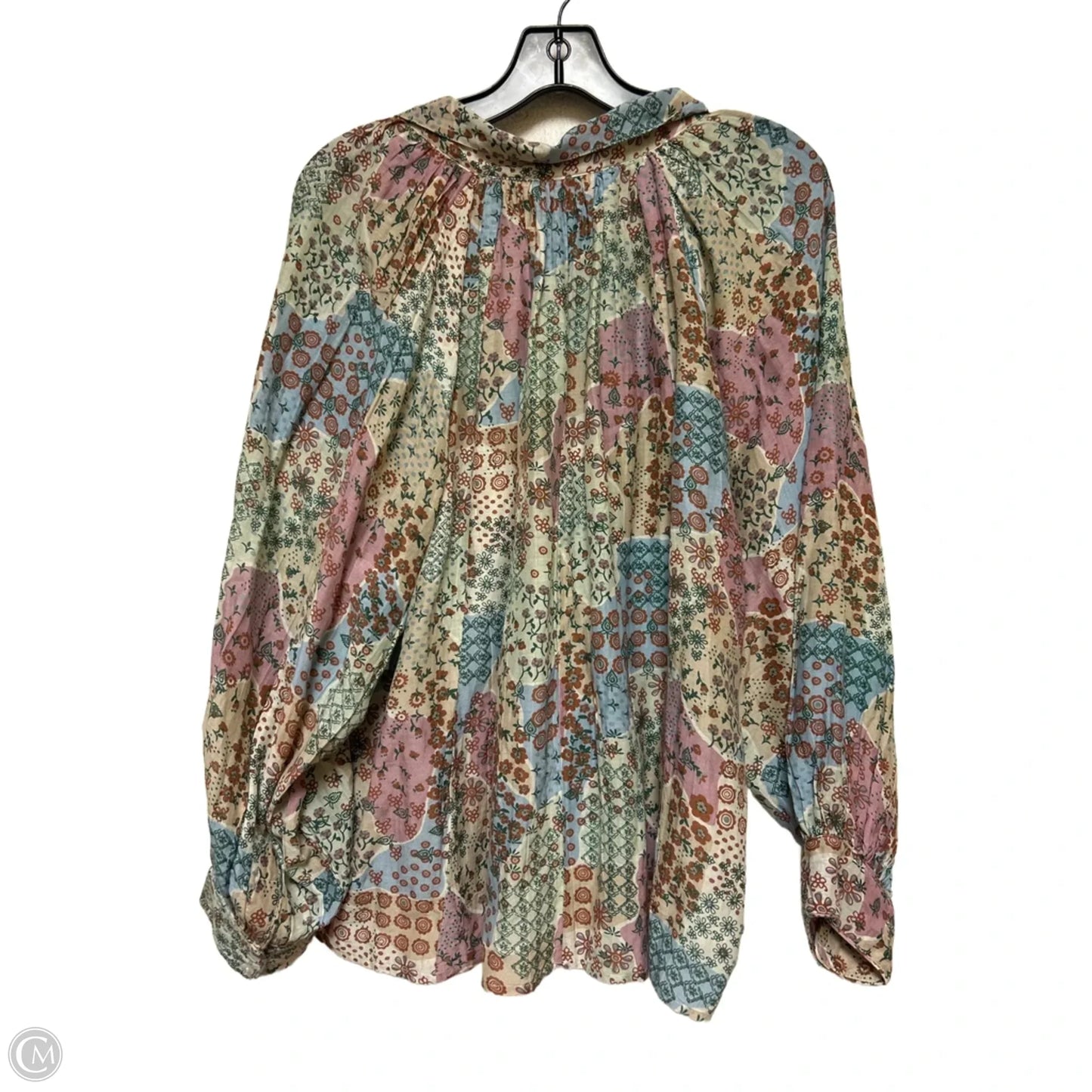 Top Long Sleeve By Roller Rabbit In Floral Print, Size: L
