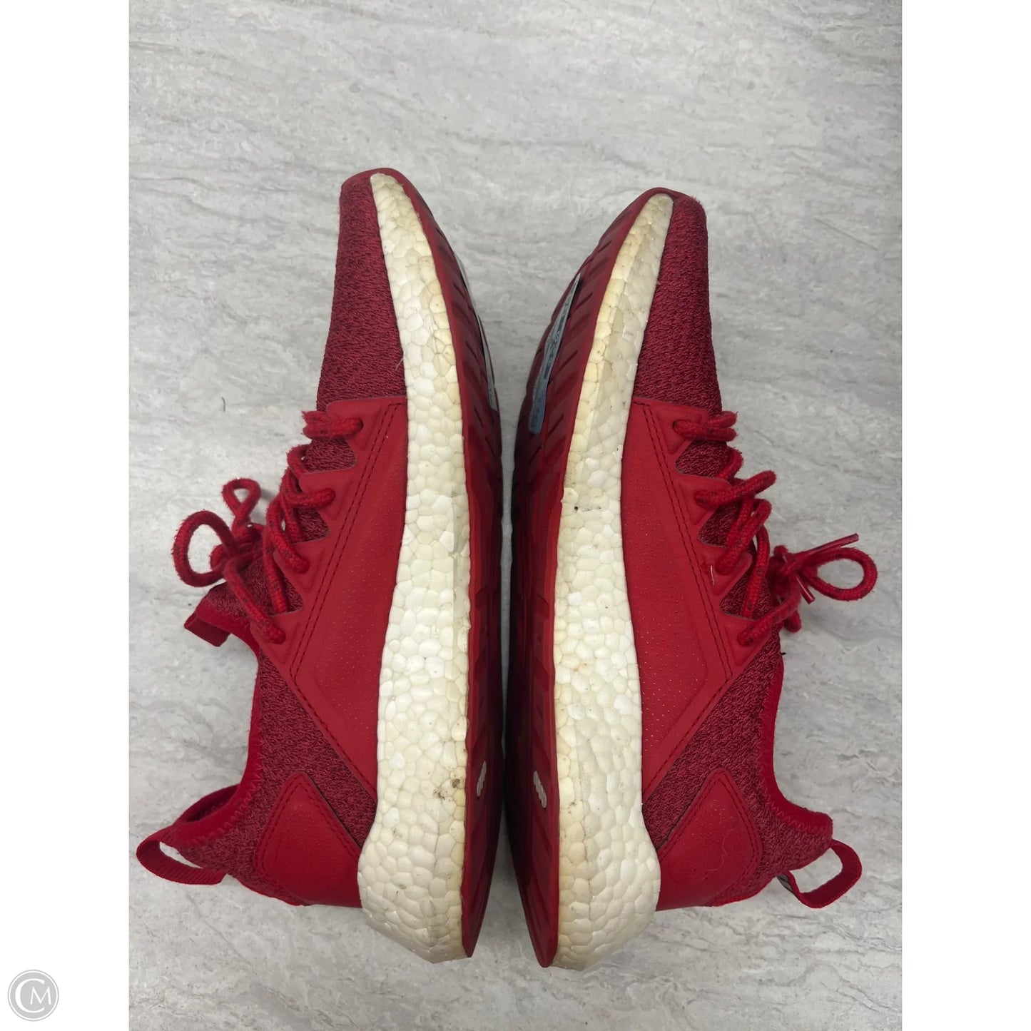 Shoes Sneakers By Puma In Red & White, Size: 7.5