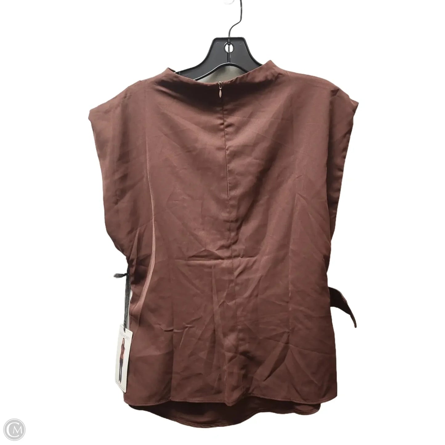 Top Sleeveless By Milk & Honey In Brown, Size: L