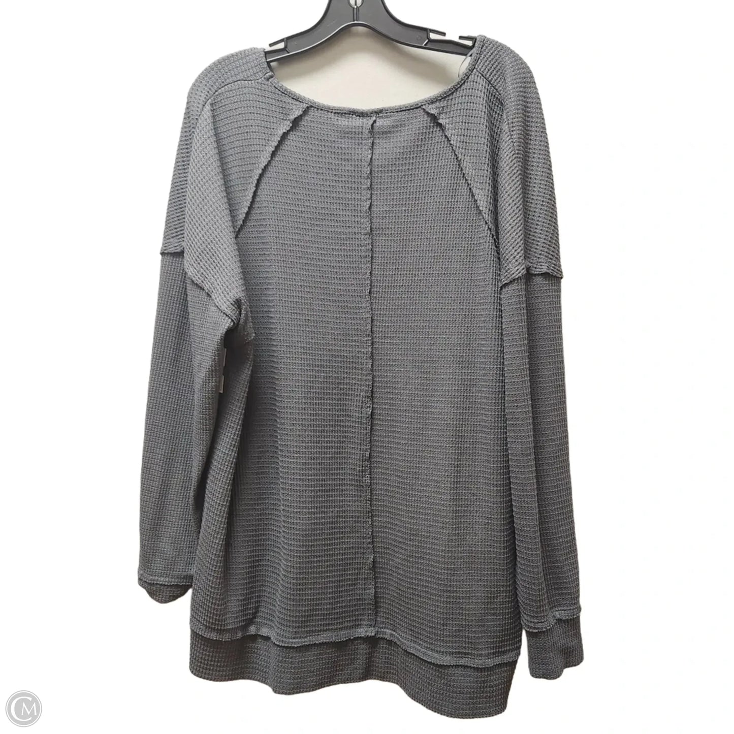 Top Long Sleeve By Wonderly In Grey, Size: Xl