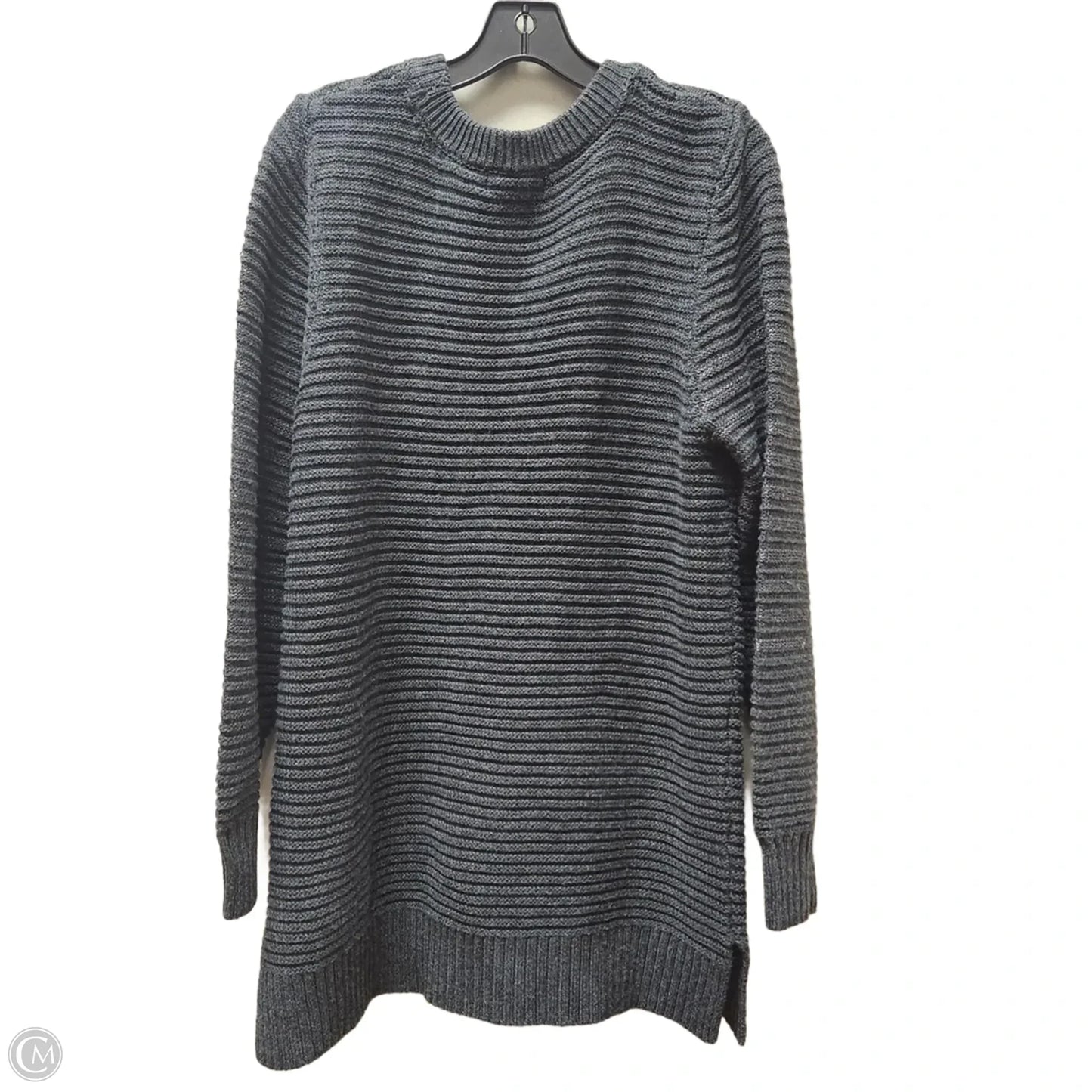 Sweater By Liz Claiborne In Grey, Size: Xl