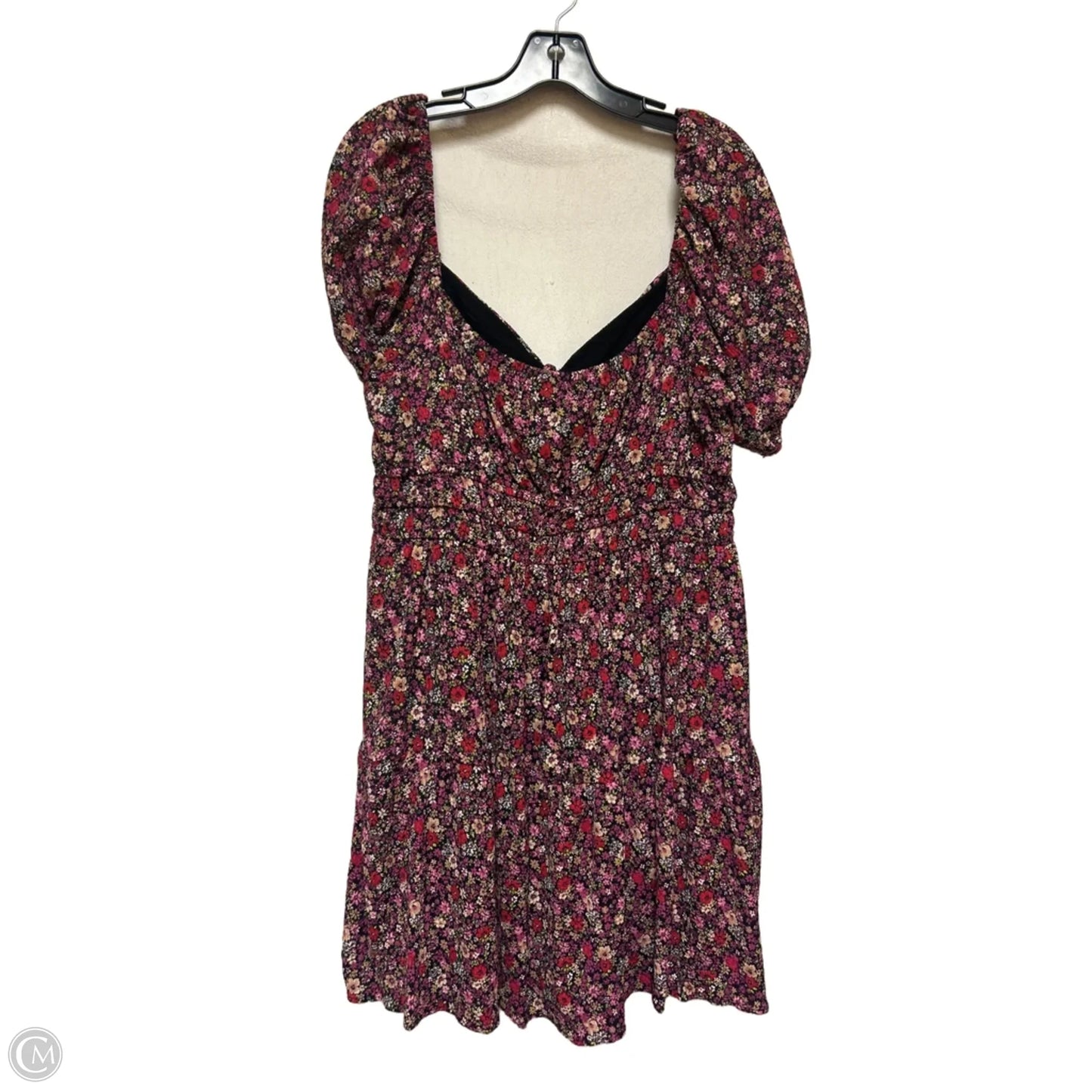 Dress Casual Short By Rewind In Floral Print, Size: Xl