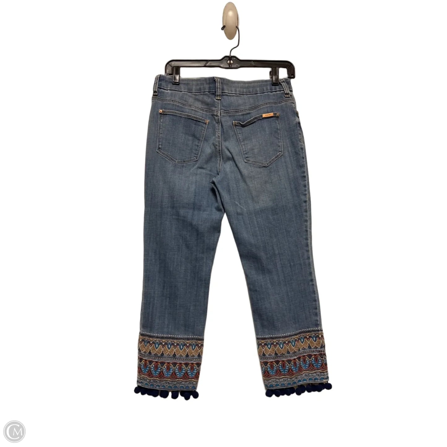 Jeans Cropped By Chicos In Blue Denim, Size: 0