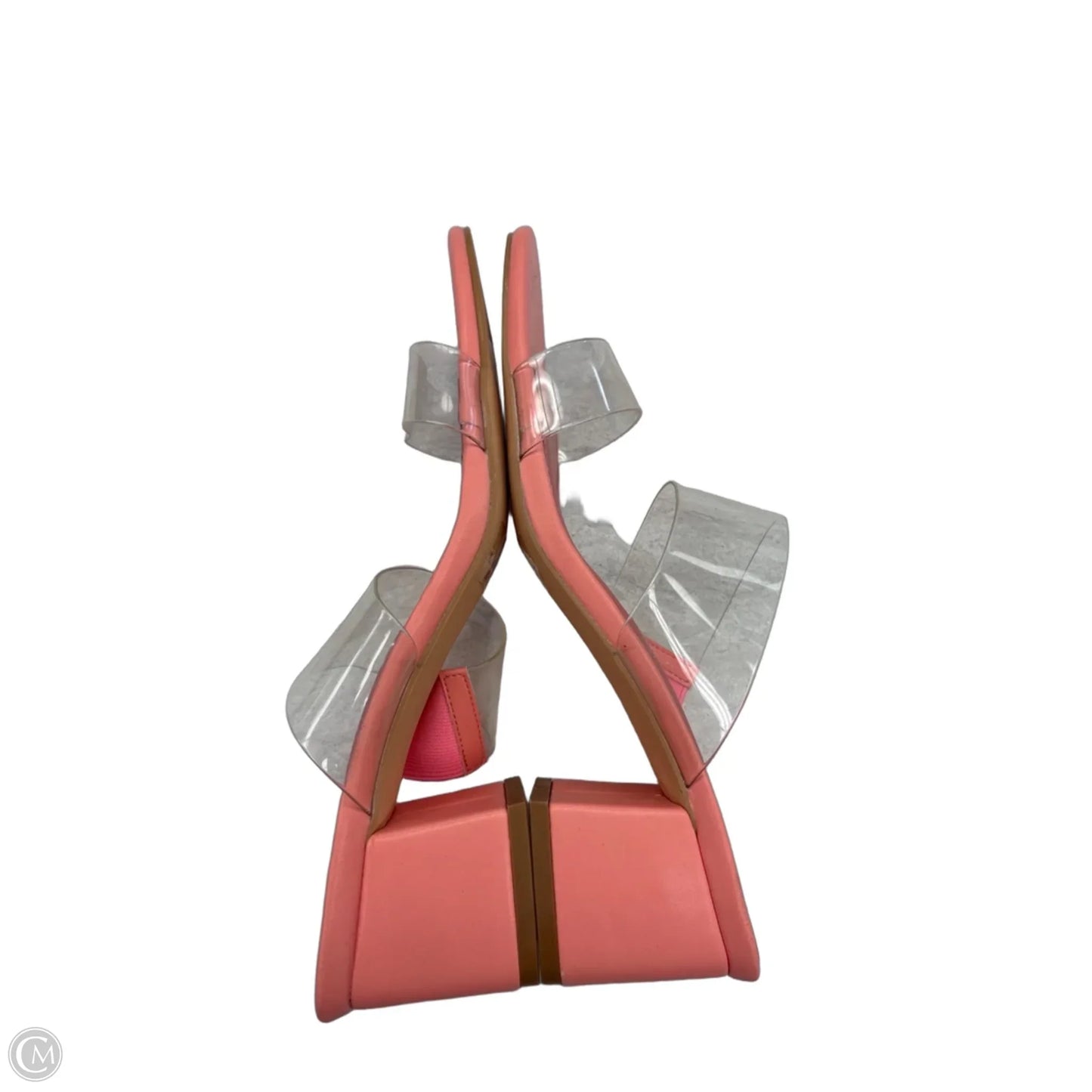 Sandals Heels Block By Clothes Mentor In Pink, Size: 8.5