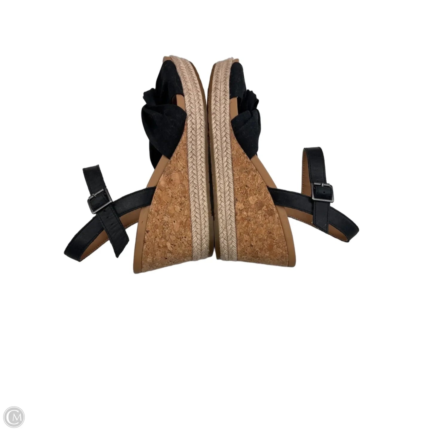 Sandals Designer By Ugg In Black & Brown, Size: 8
