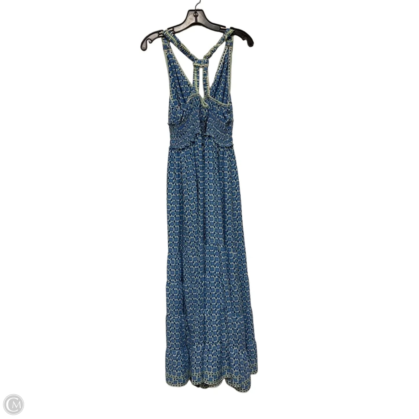 Dress Casual Maxi By Max Studio In Blue & Green, Size: Xl