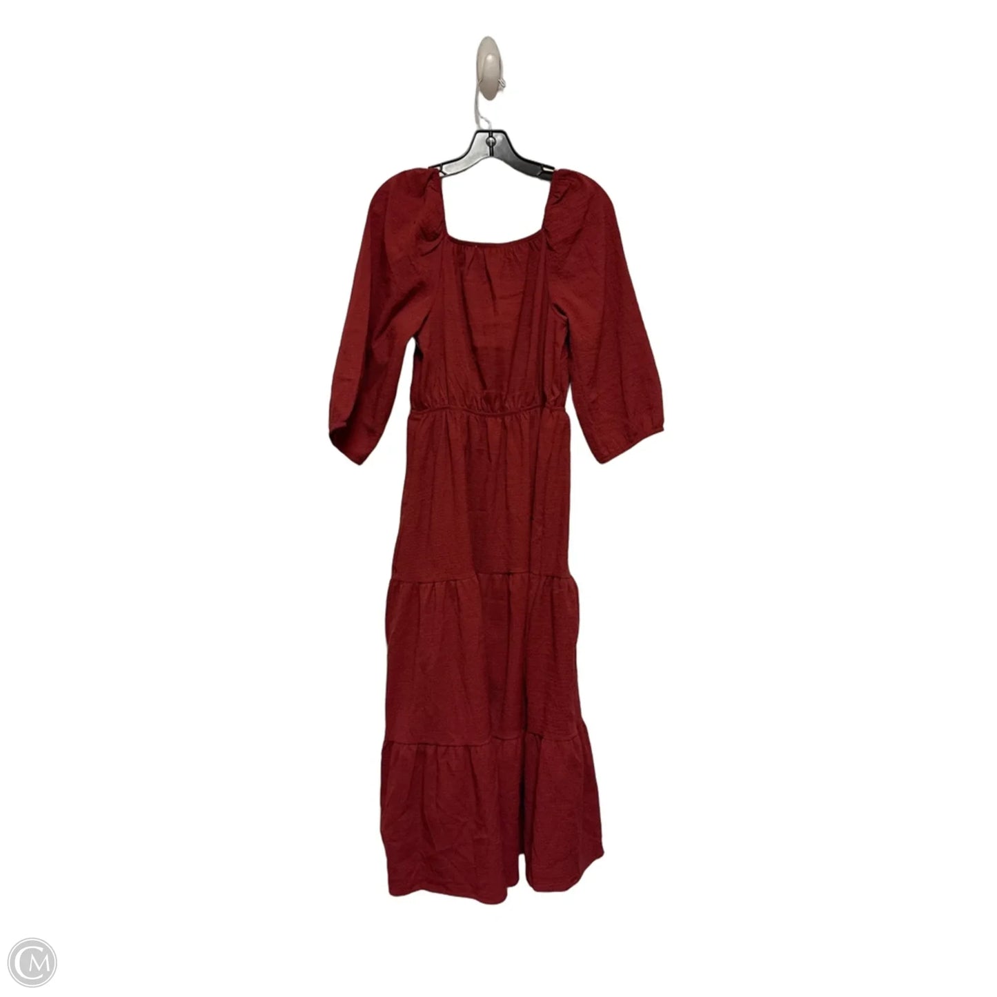 Dress Casual Midi By Clothes Mentor In Red, Size: M