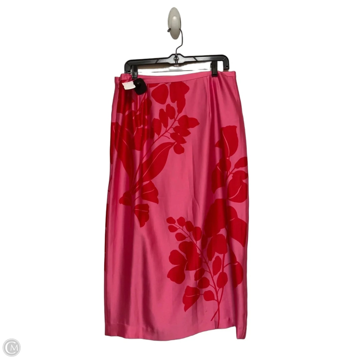 Top Short Sleeve By Ann Taylor In Pink & Red, Size: M