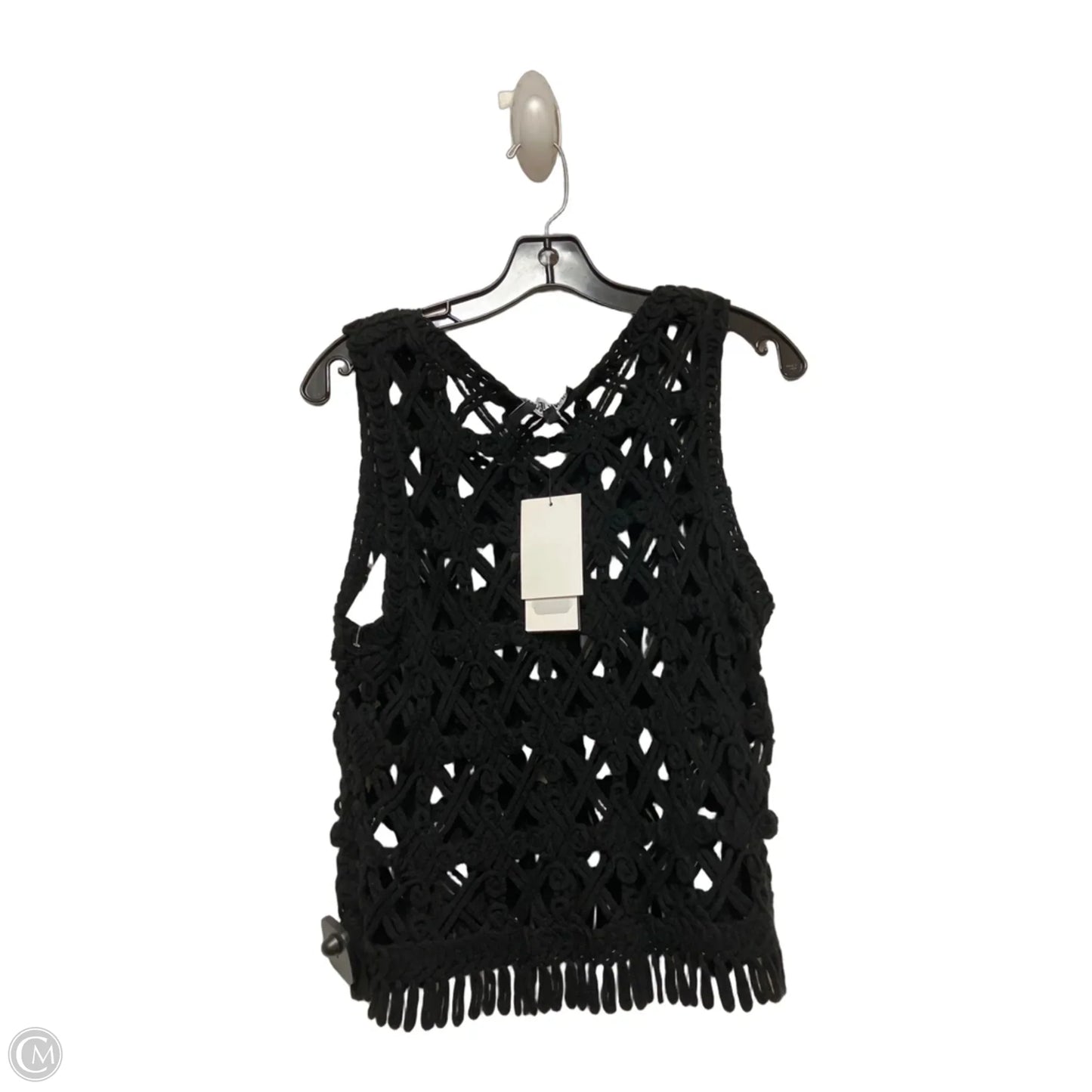 Top Sleeveless By Dkny In Black, Size: M