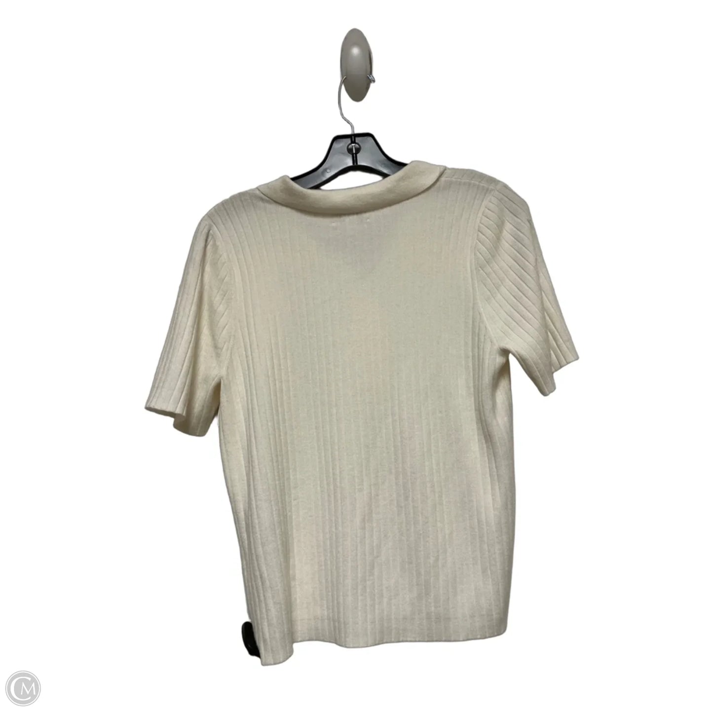 Top Short Sleeve By On 34th In Cream, Size: M