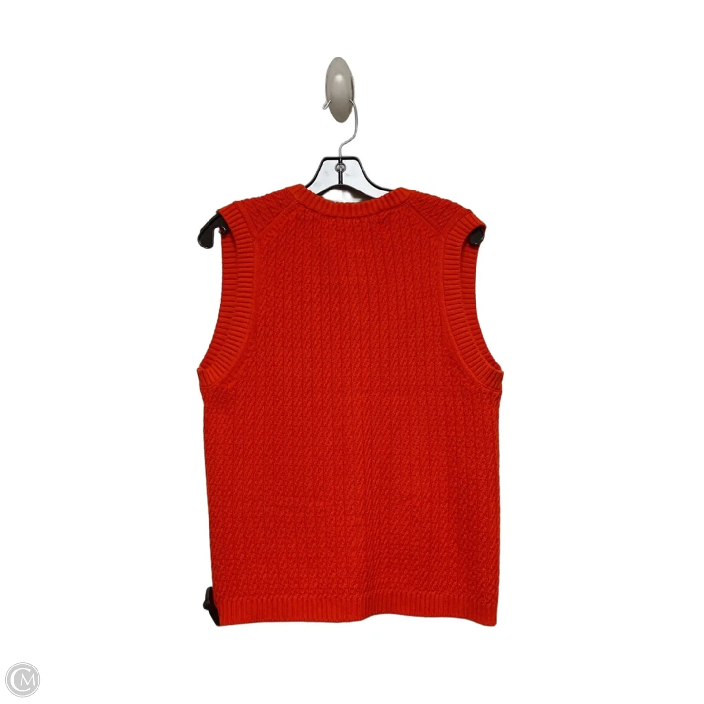 Top Sleeveless By Free Assembly In Orange, Size: L