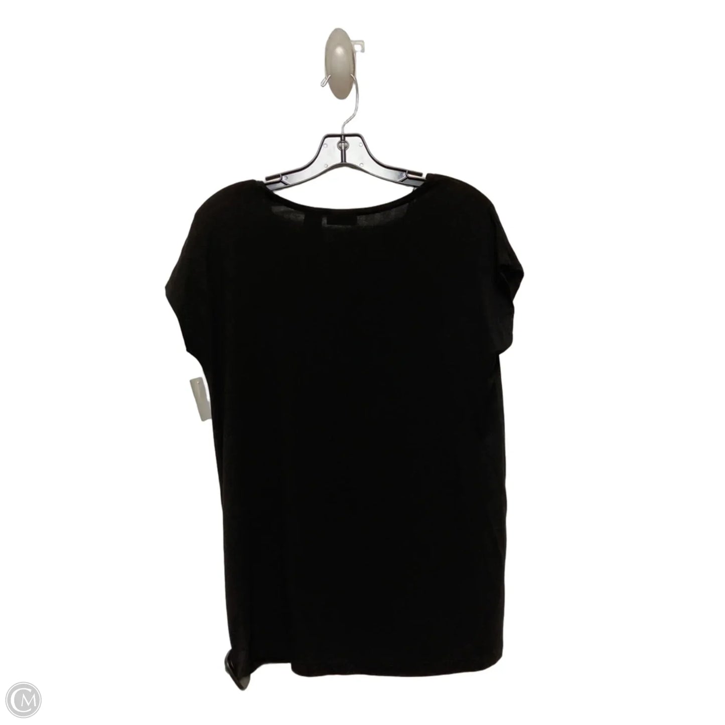 Top Short Sleeve By Tahari In Black, Size: M