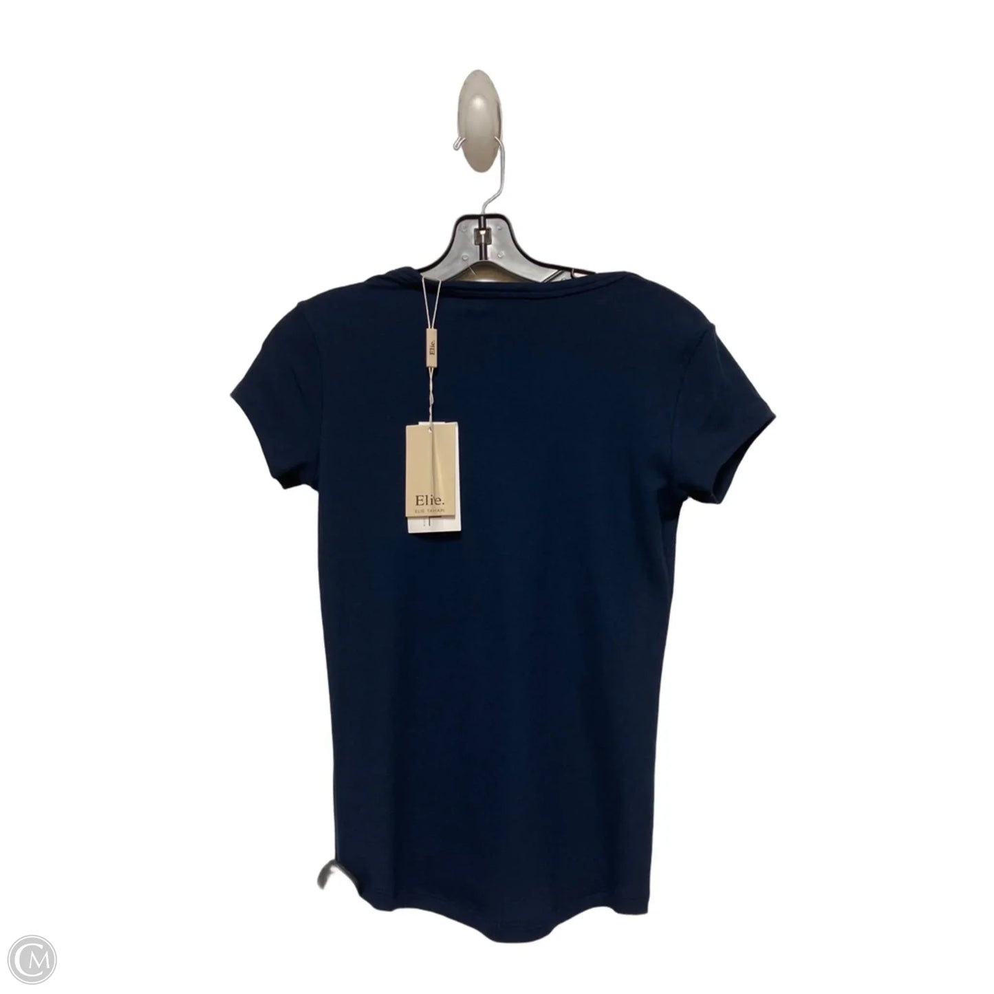 Top Short Sleeve Basic By Elie Tahari In Navy, Size: Xs