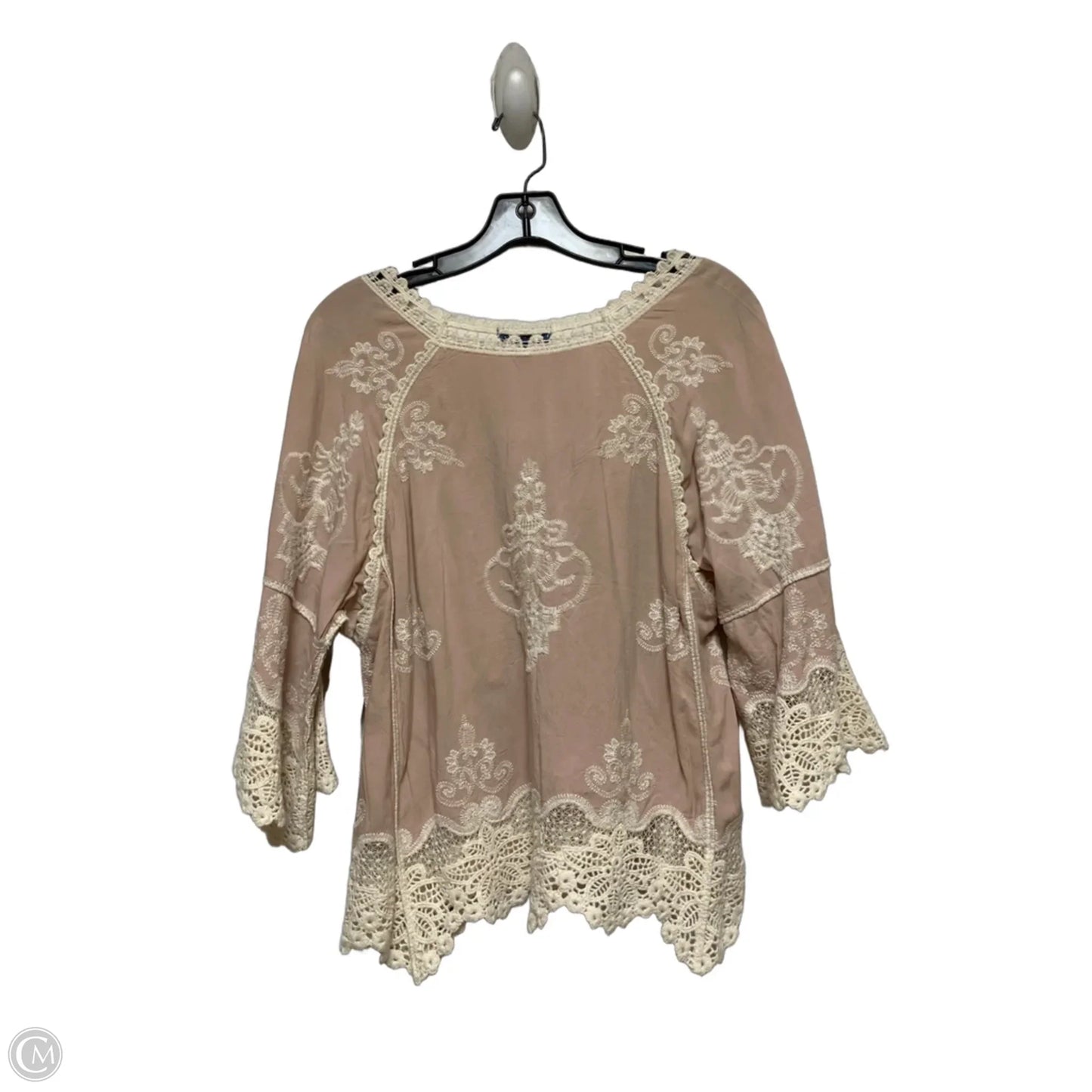 Top Short Sleeve By Democracy In Pink, Size: S