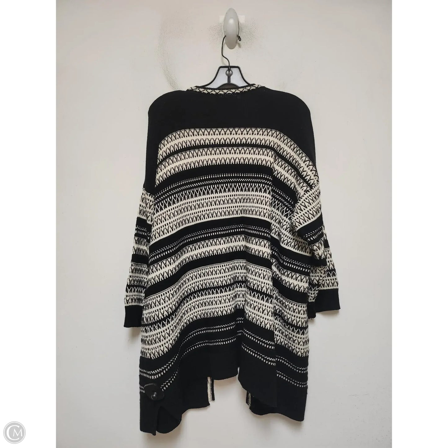 Cardigan By Lane Bryant In Black & Tan, Size: 2x