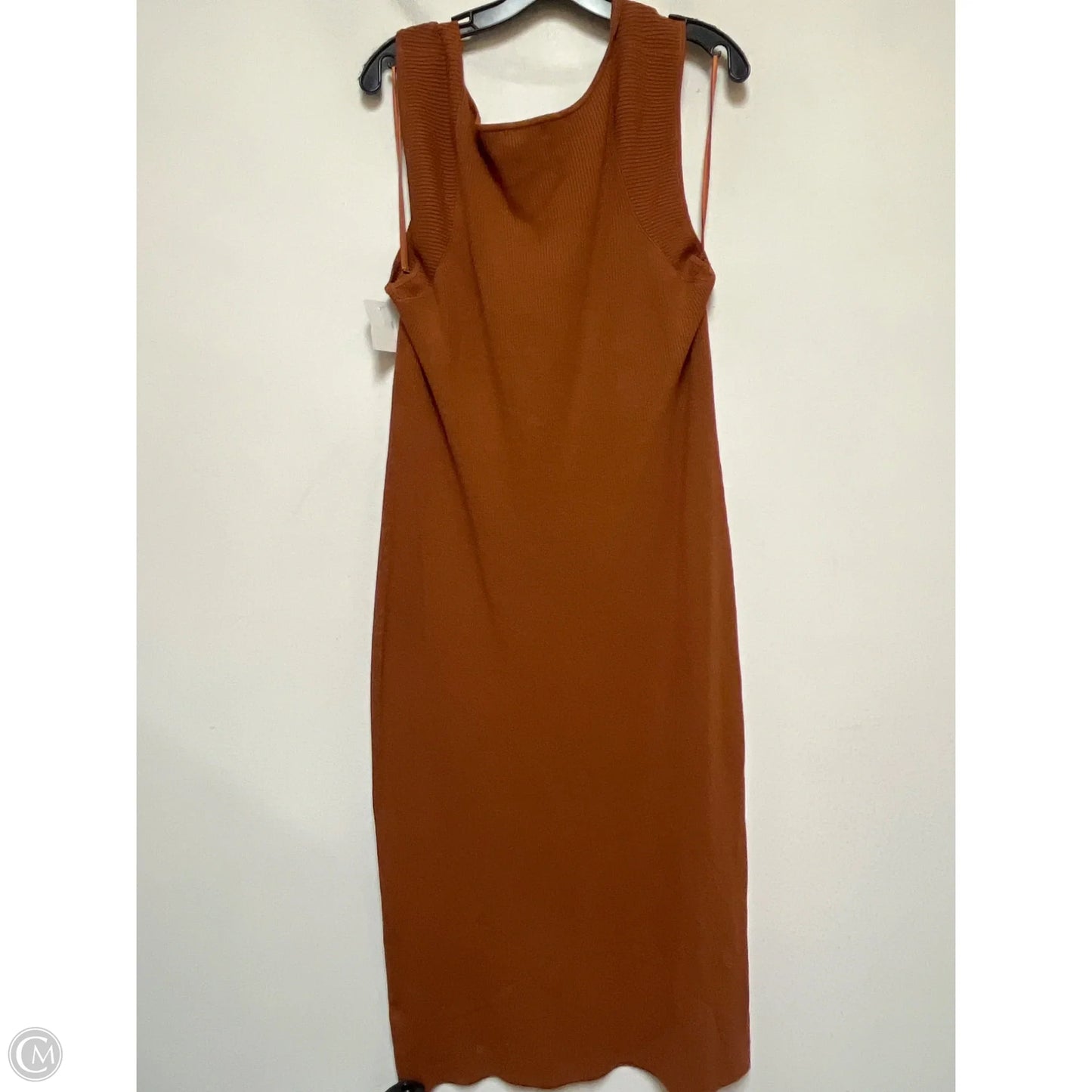 Dress Casual Midi By Banana Republic In Orange, Size: L