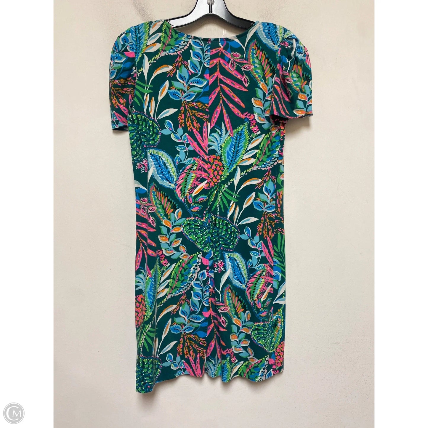 Dress Designer By Lilly Pulitzer In Green & Pink, Size: S