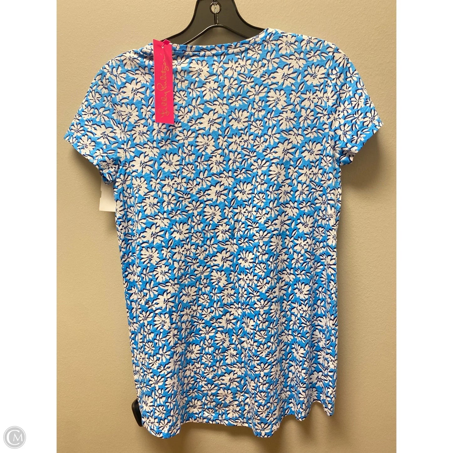 Top Short Sleeve Designer By Lilly Pulitzer In Blue, Size: Xs